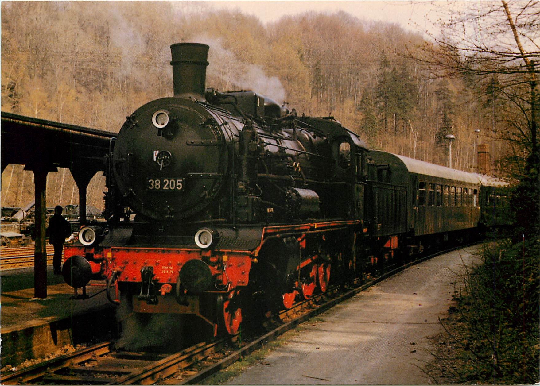 CPM DR (railways of the German Democratic Republic) steam locomotive 38 205