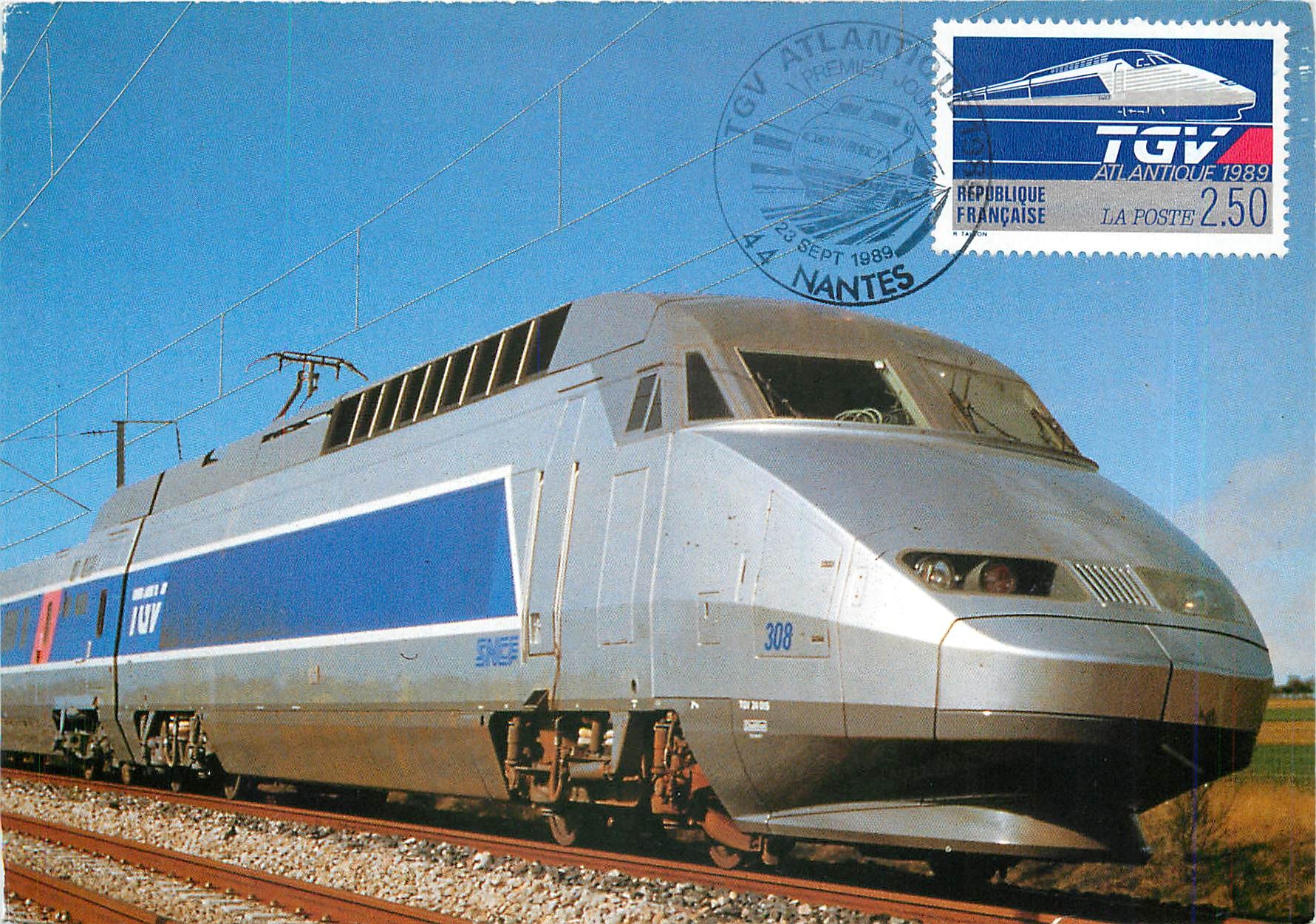 CPM SNCF T.G.V. ATLANTIQUE