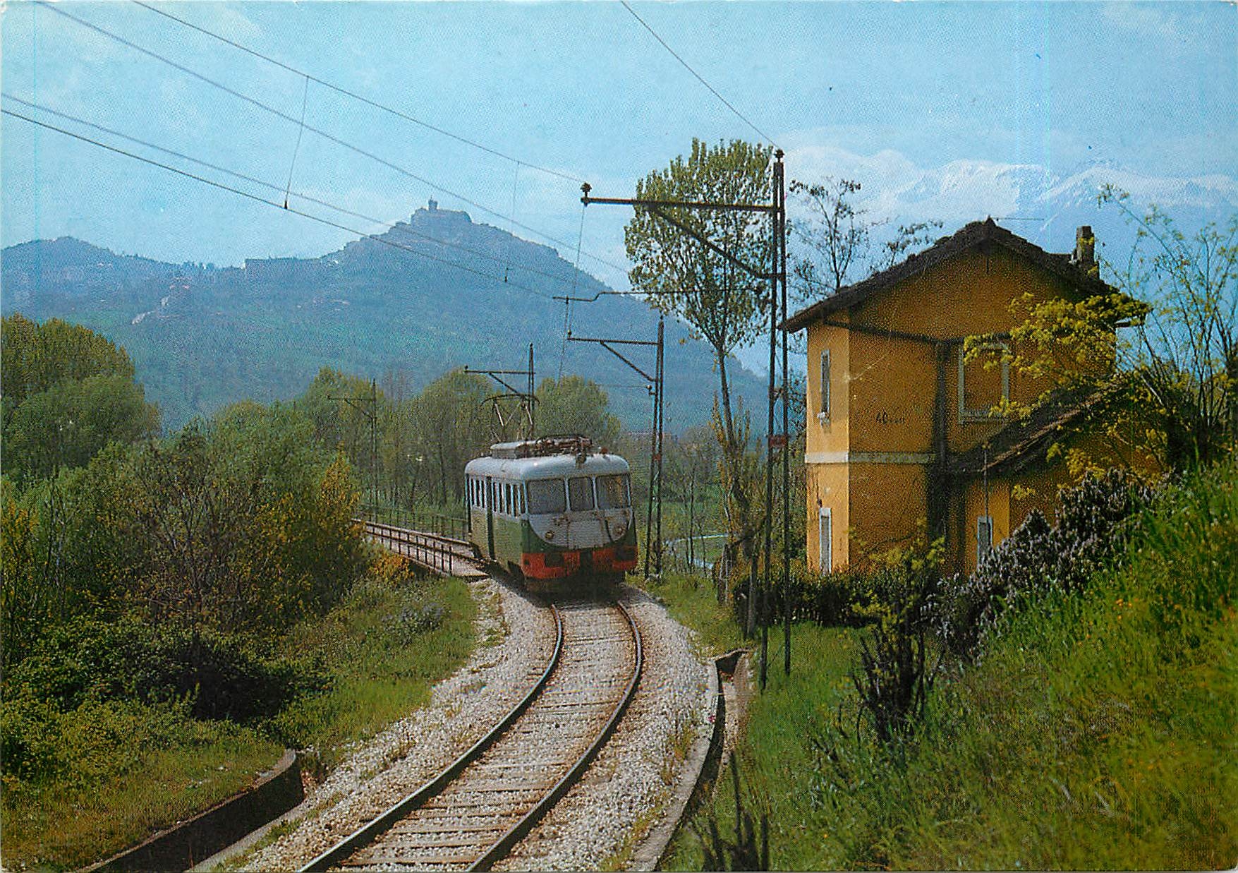 CPM Elettromotrice all'imbocco del ponte che attraversa il fiume Sangro presso Casoli
