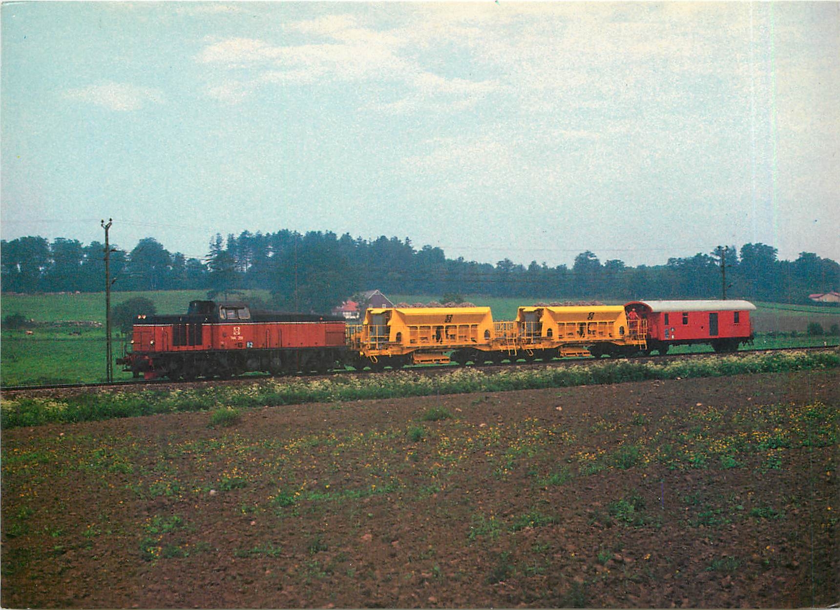 CPM T44 369 med makadaimvagnar vid Spannarp