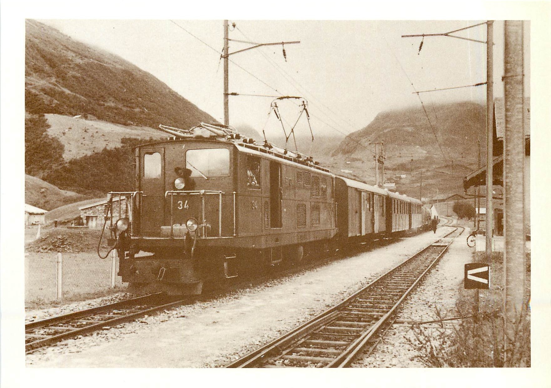CPM Furka-Oberalp Bahn mit Lokomotive Hge 4/4 34 Furka-Reuss