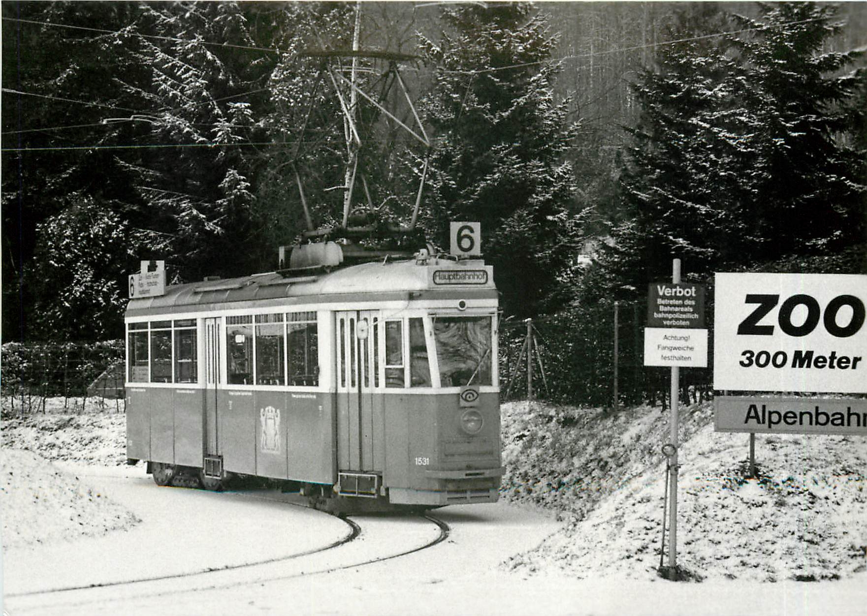 CPM Ausnahmsweise Gelangen leichte Vierachser bis nim Zoo wie VBZ Be 4/4 1531 