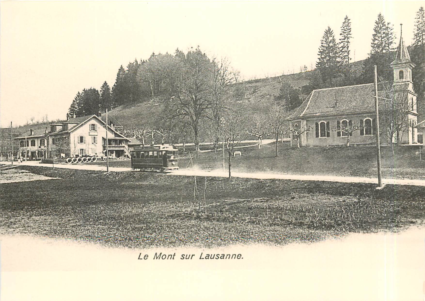 CPM Entre le petit Mont et Coppoz. Vers 1908. Coll.Dalimier