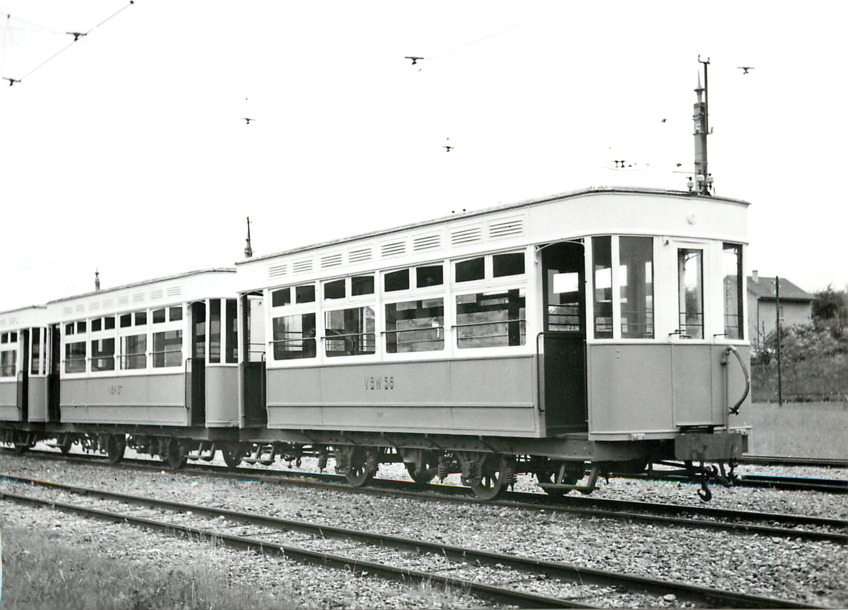CPM C56e C57 a Worb (véhicules prévus pour la Russie) 1947 Photo W.Boegli