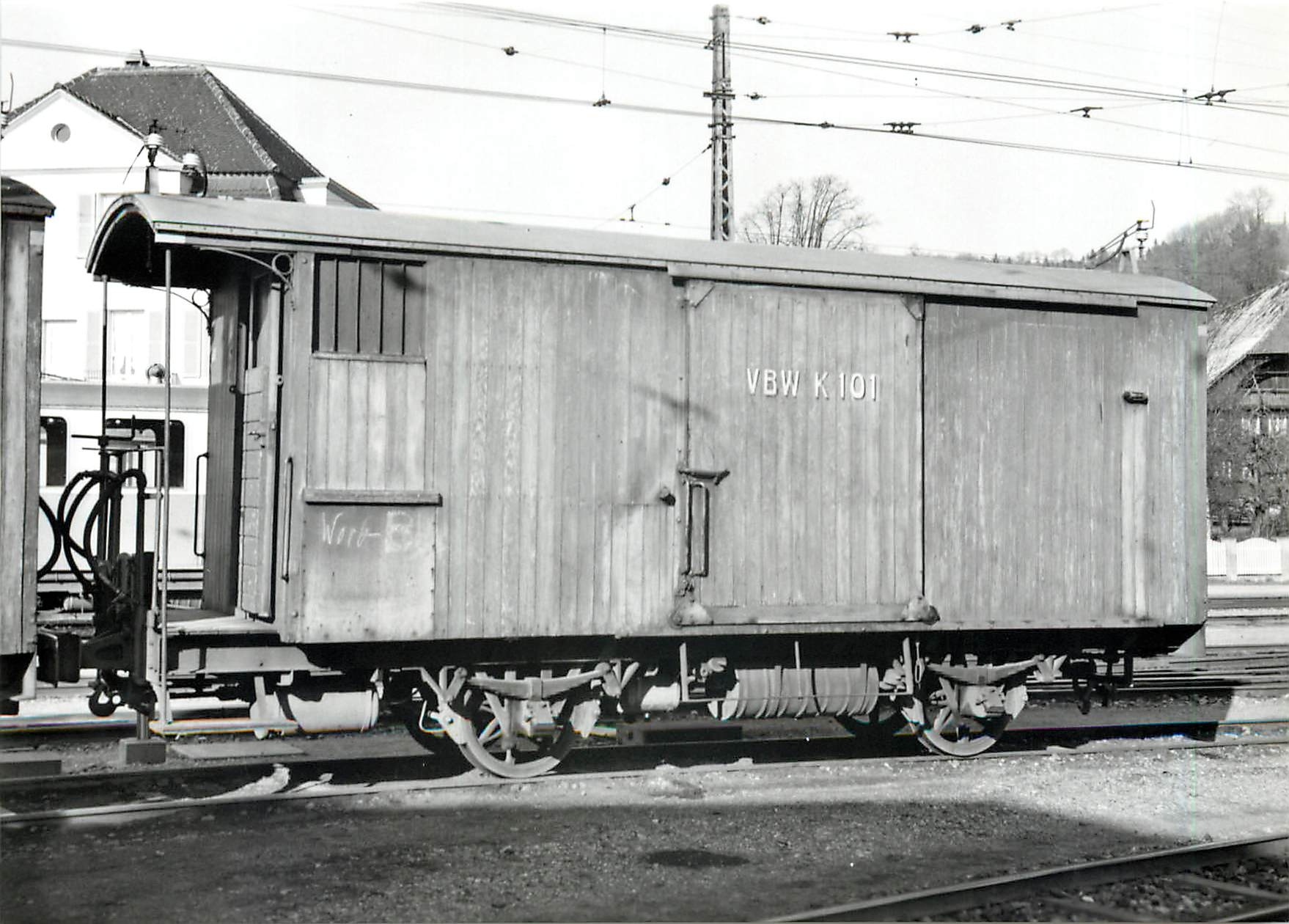 CPM K101 au depot de worb 8.4.1956 photo J-J Meltzer