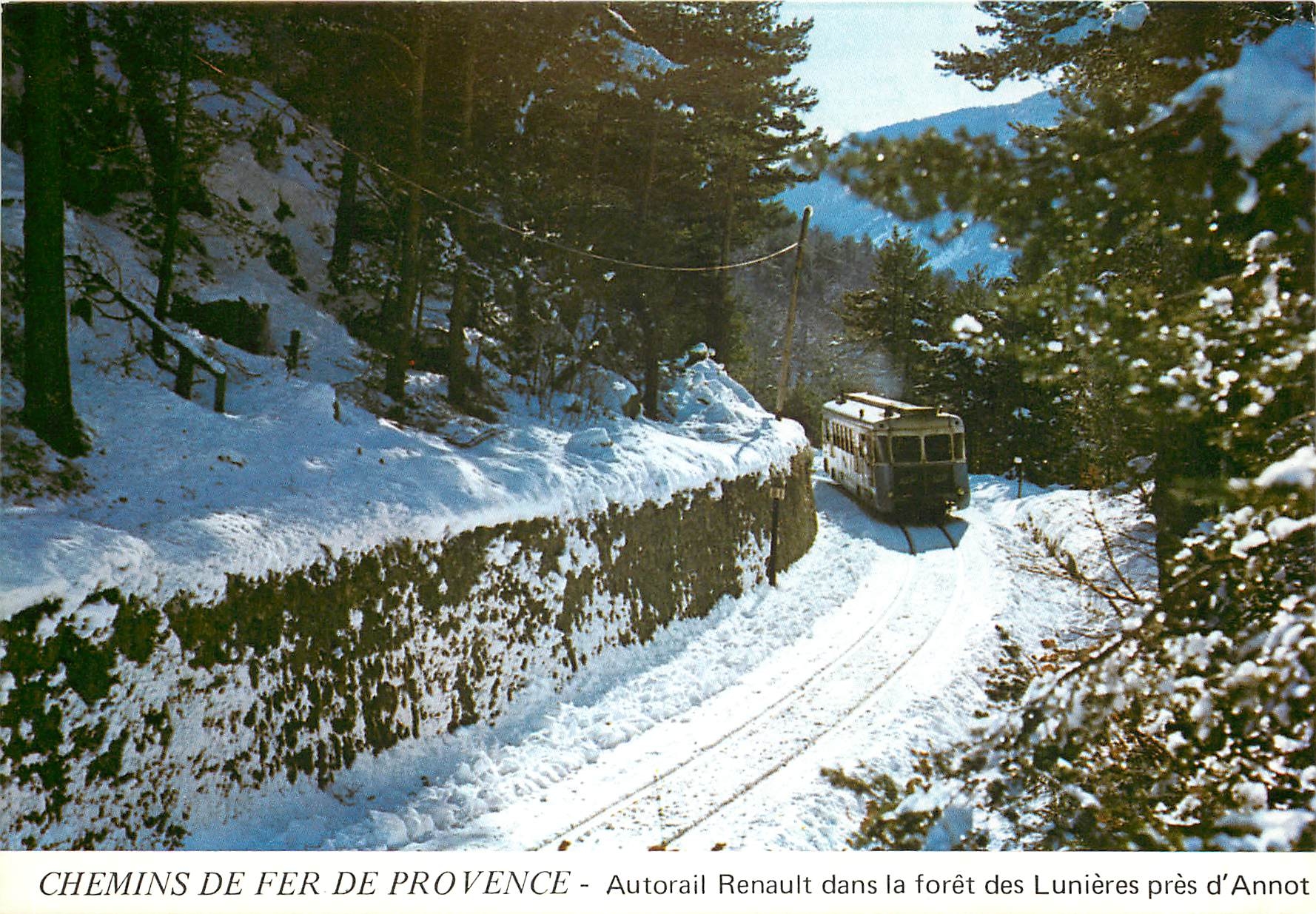 CPM Cette ligne de chemi de fer à voie étroite relie NICE à DIGNE. Parant de la cote d'Azur  elle mo
