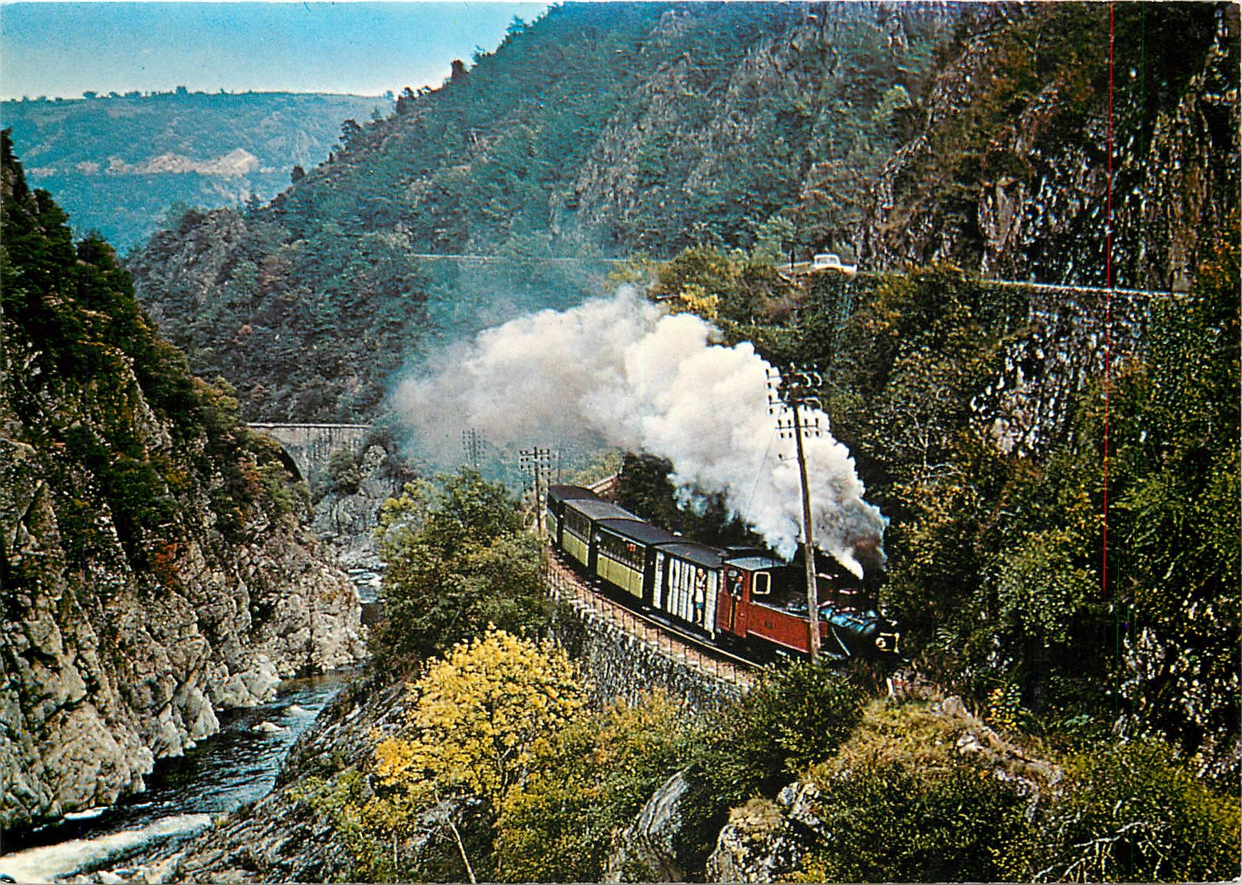 CPM CHEMIN DE FER DU VIVARAIS LIGNE TOURNON - LAMASTRE (Ardèche)