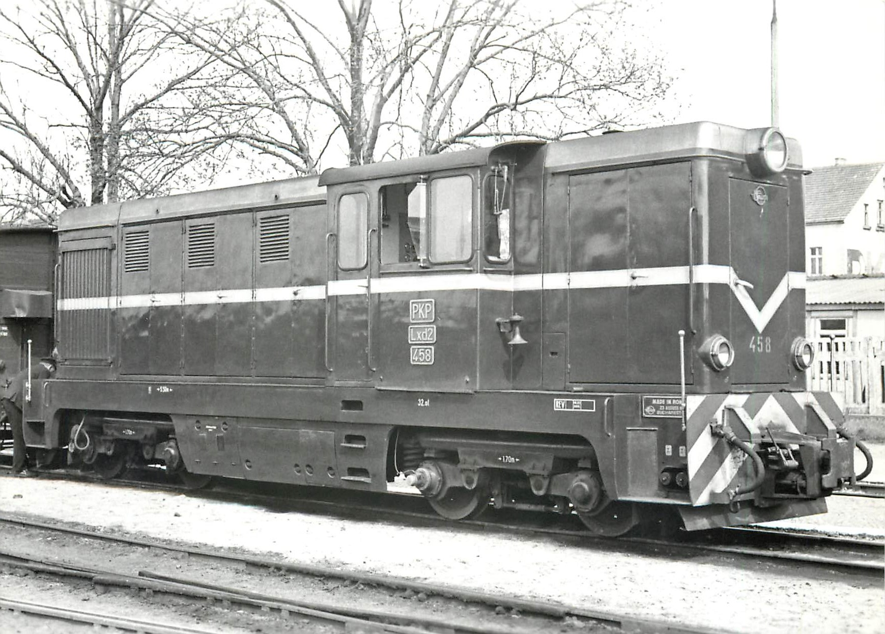 CPM locomotive diesel Lxd2 N° 458 à Gryfice 