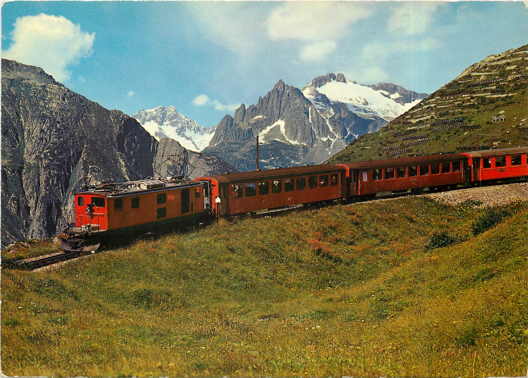 CPM "Furka_ Oberalp-Bahn  der ""Glacier-Express"""