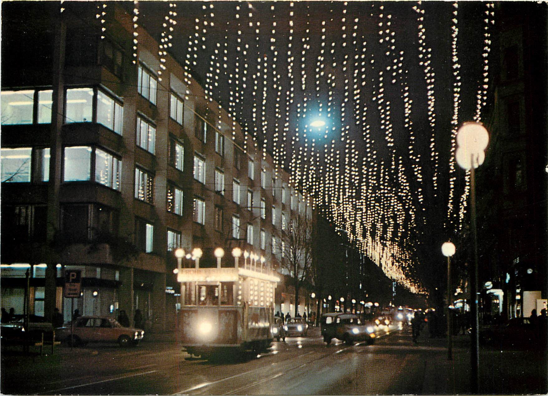 CPM Zurich  Weihnachtsdekoration an der Bahnhofstrasse