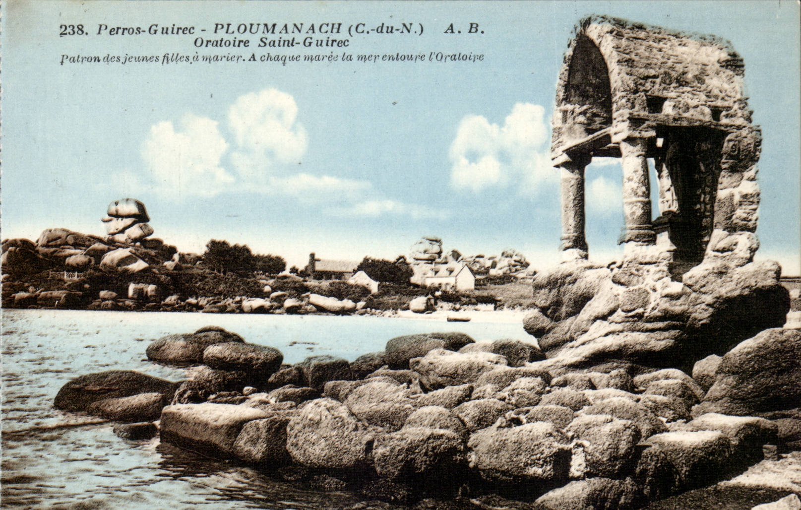 Perros Guirec Ploumanach CPA Oratoire Saint Guirec