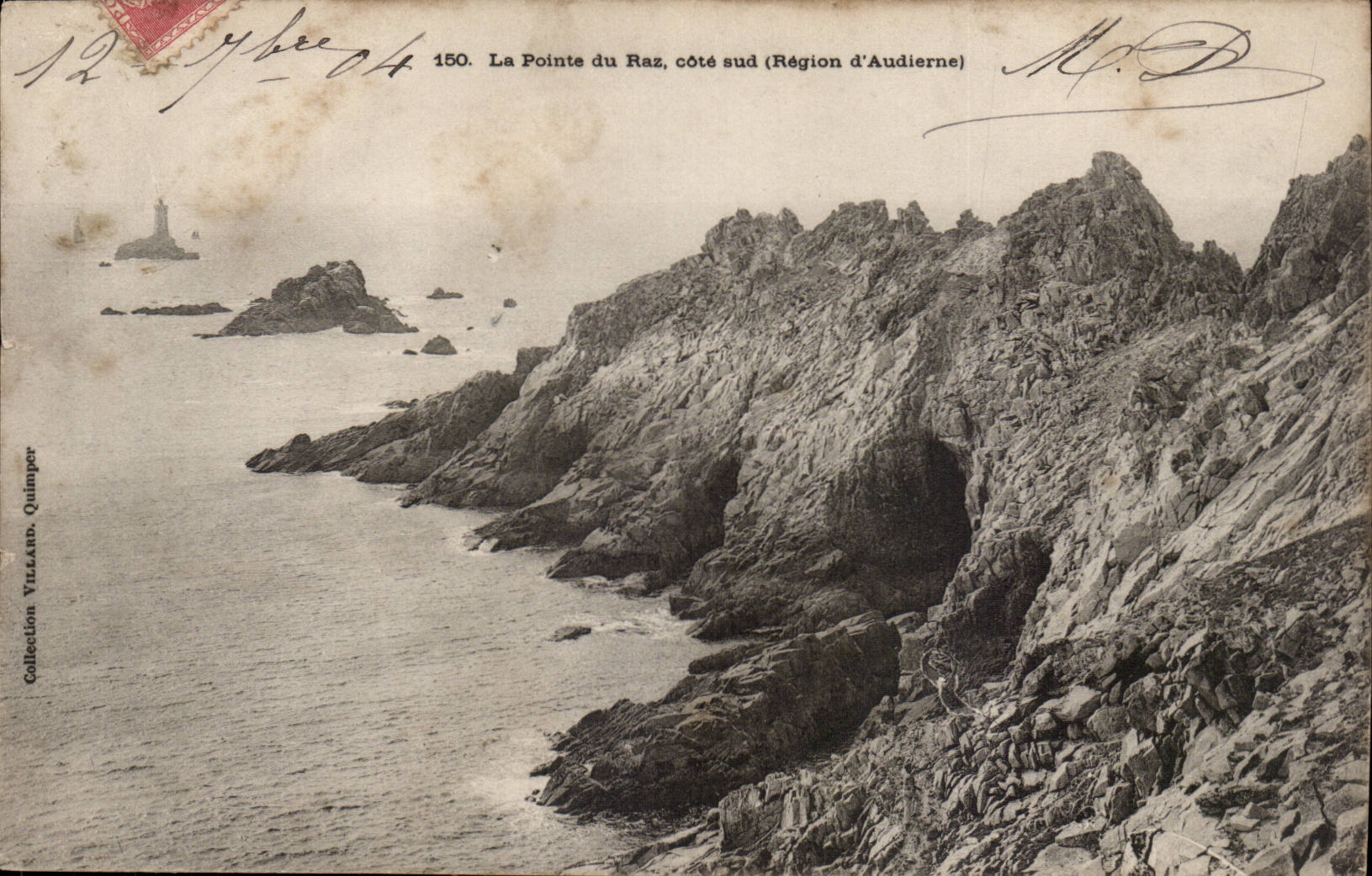 CPA La pointe du raz cote sud (region d'Audierne)