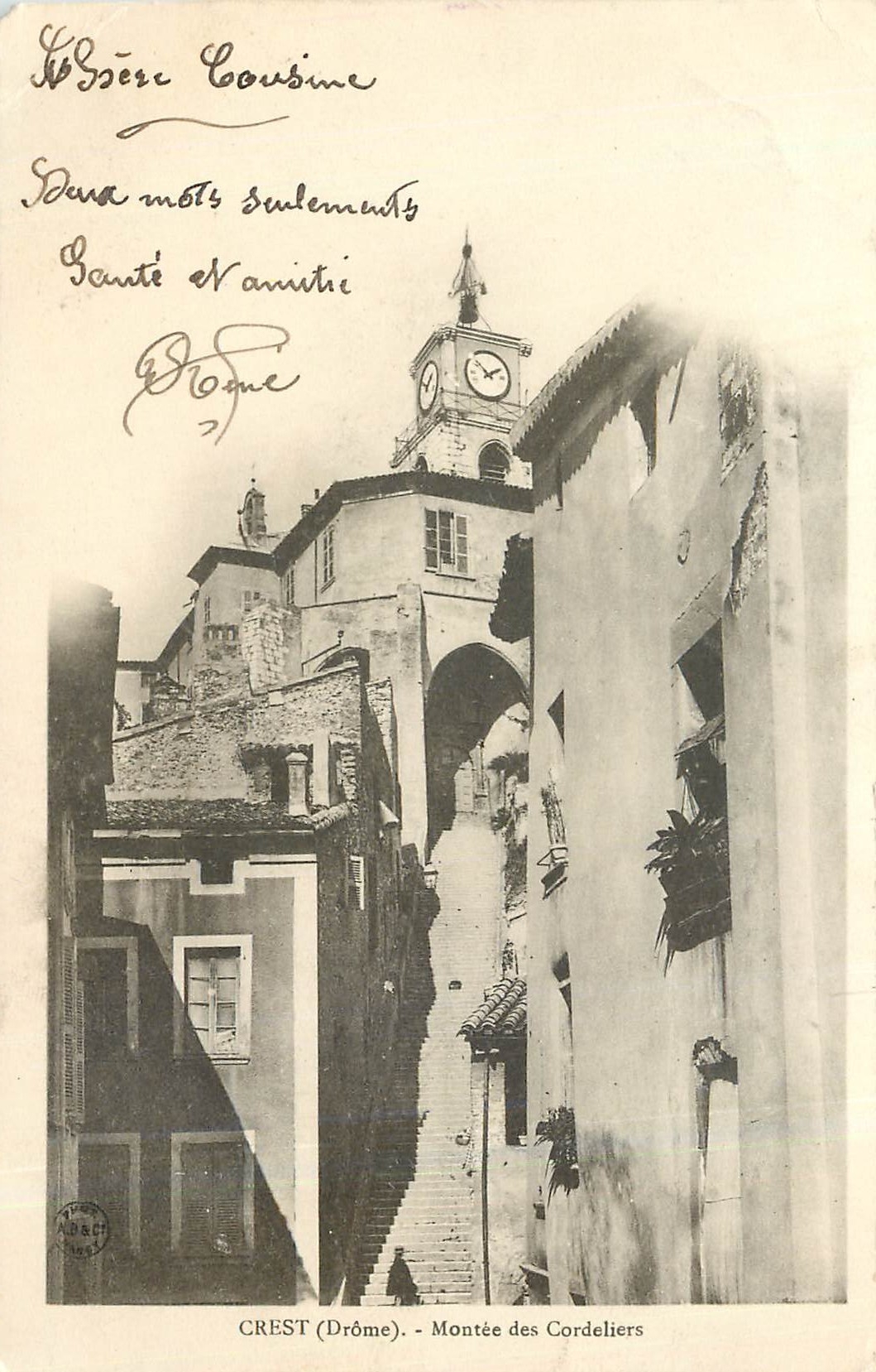CPA CREST(Drome)-MONTE DES Cordeliers
