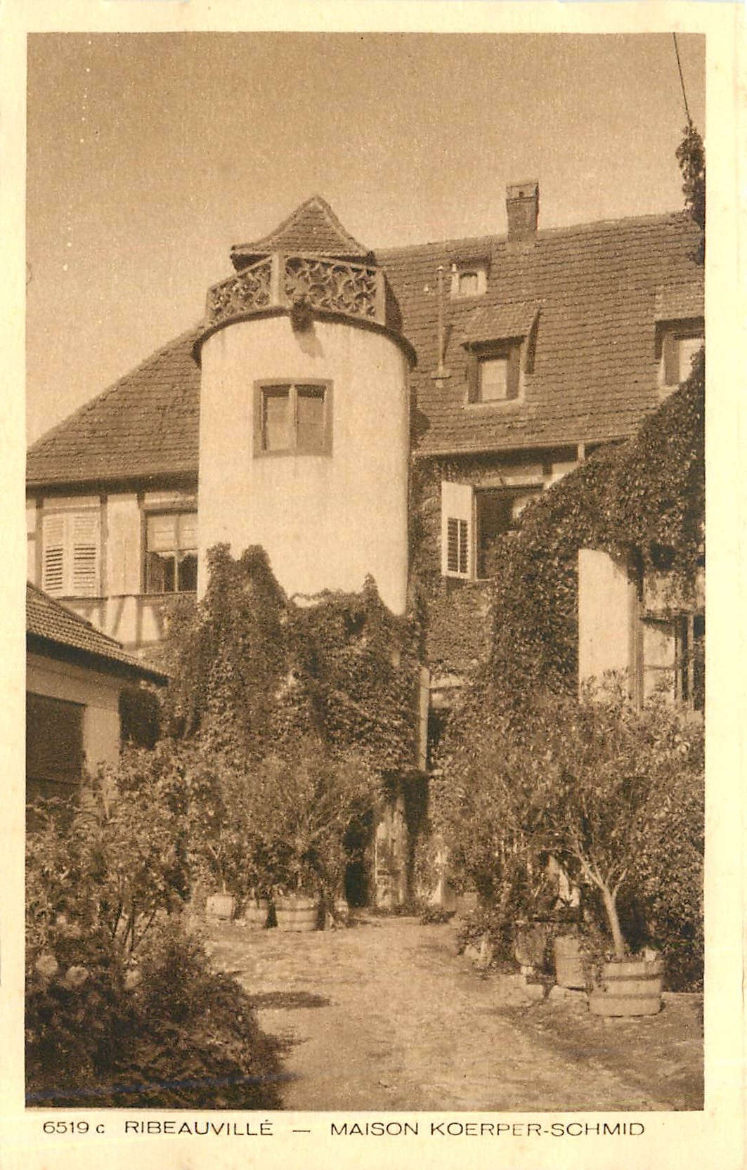 CPA RIBEUAVILLE-MAISON KOERPER-SCHMID