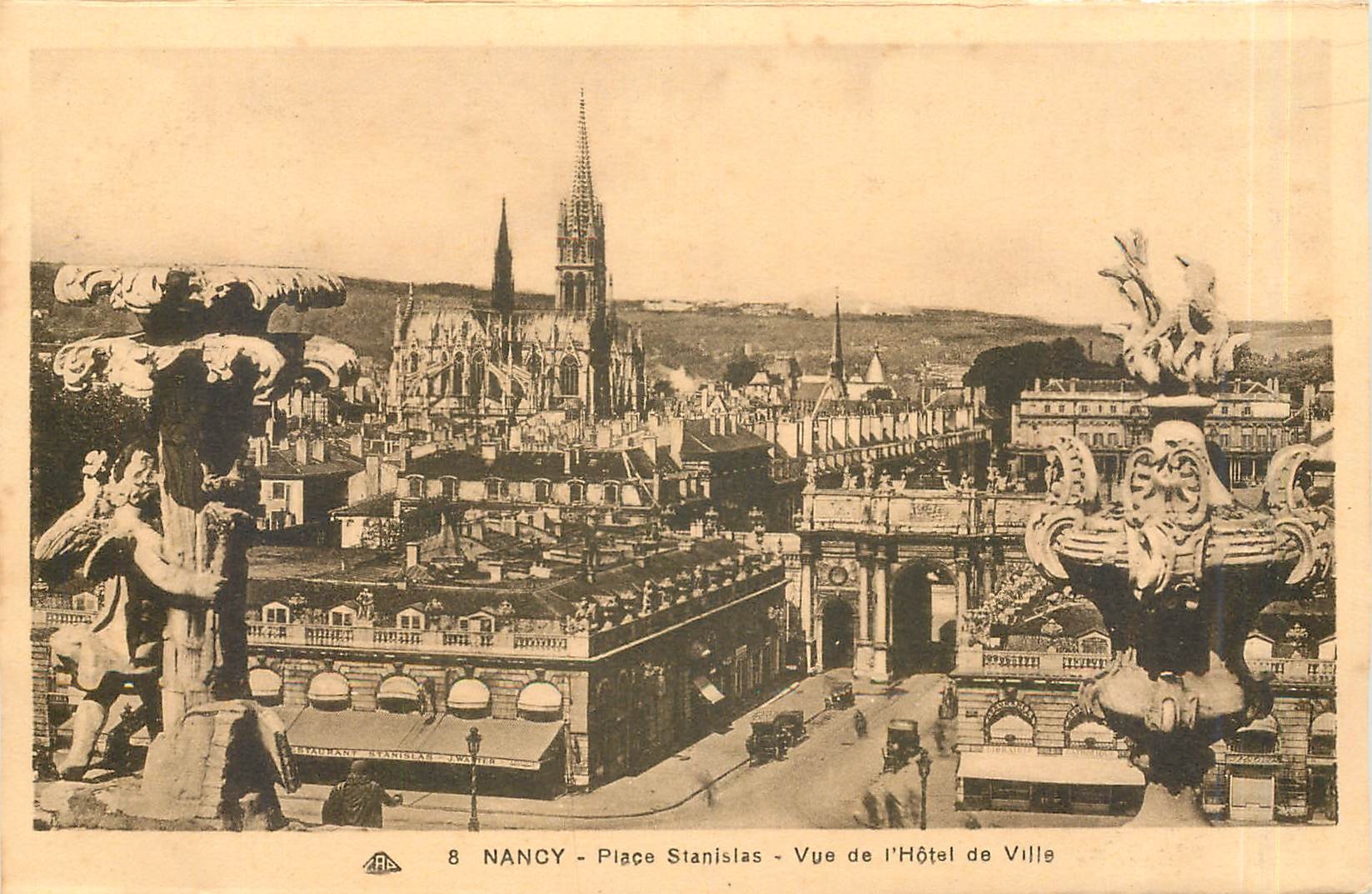CPA NANCY-Place Stanislas-ue de l'Hotel de Ville