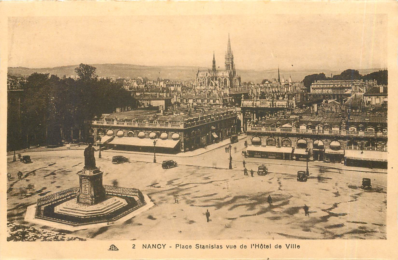 CPA NANCY-Place Stanislas vue de l'Hotel de Ville