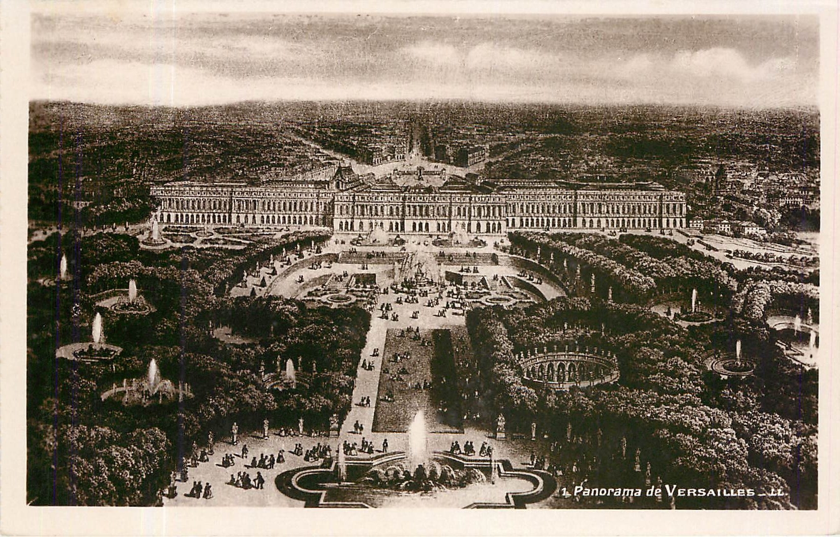CPA PANORAMA DE VERSAILLES