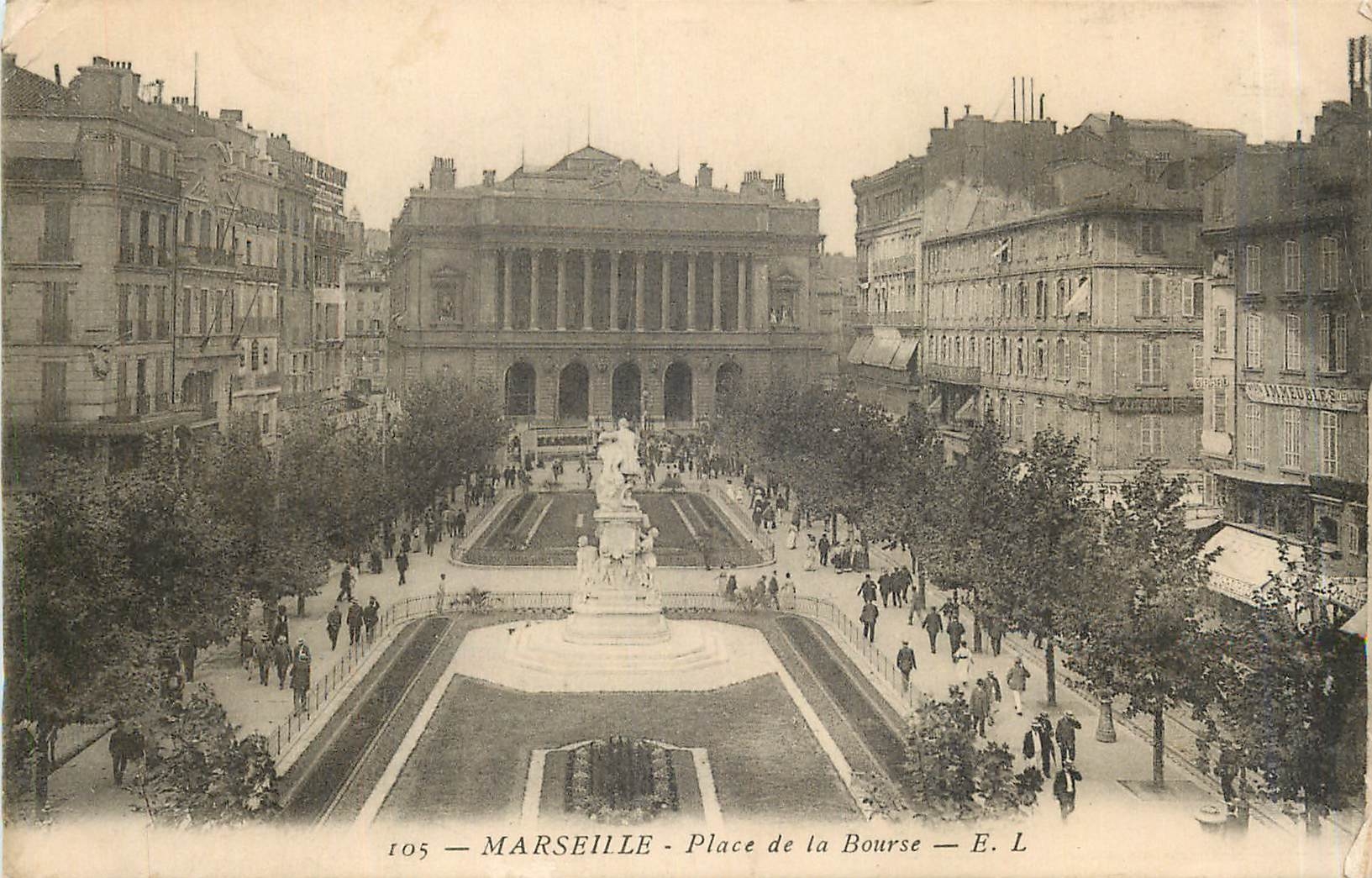 CPA Marseille Place de la Bourse 