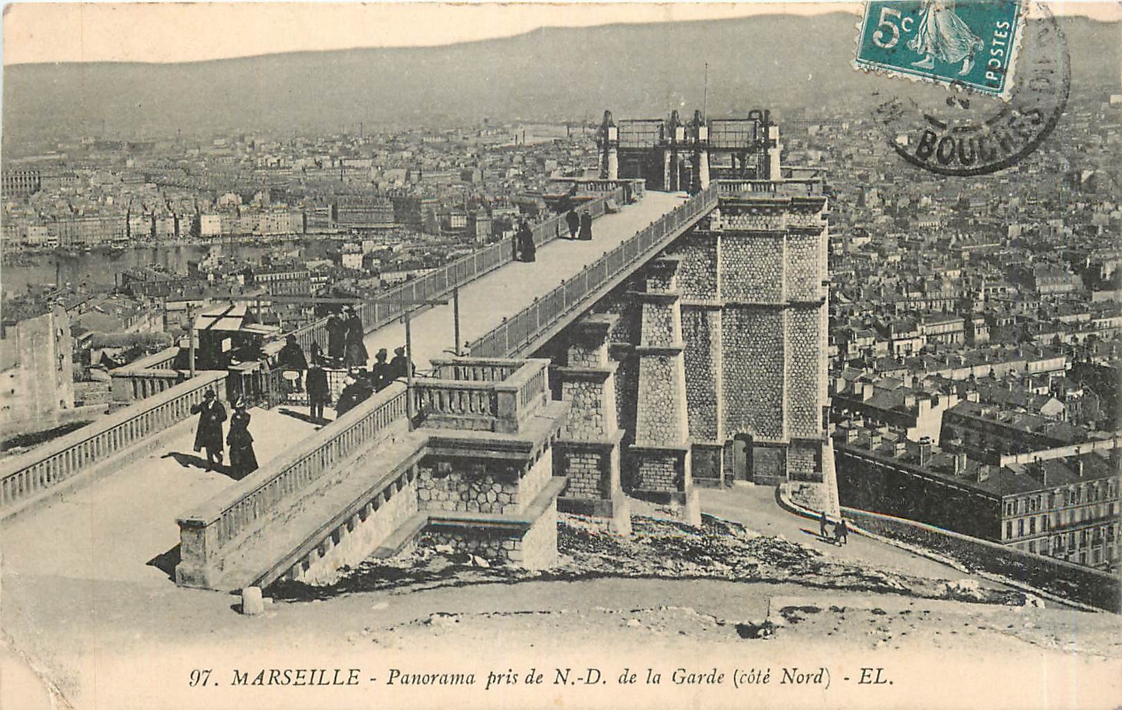 CPA Marseille Panorama pris de ND de la Garde Cote Nord 