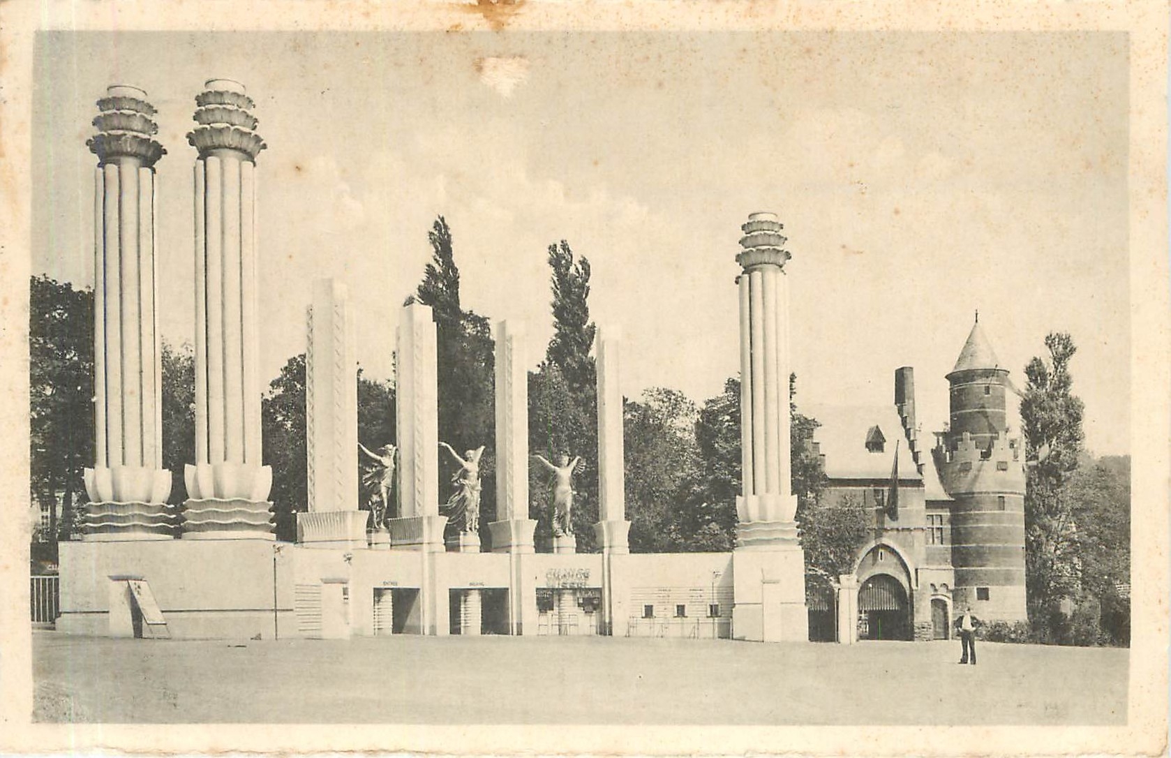 CPA Exposition Universelle Bruxelles 1935 Entree Prinipale Hoofdingang 