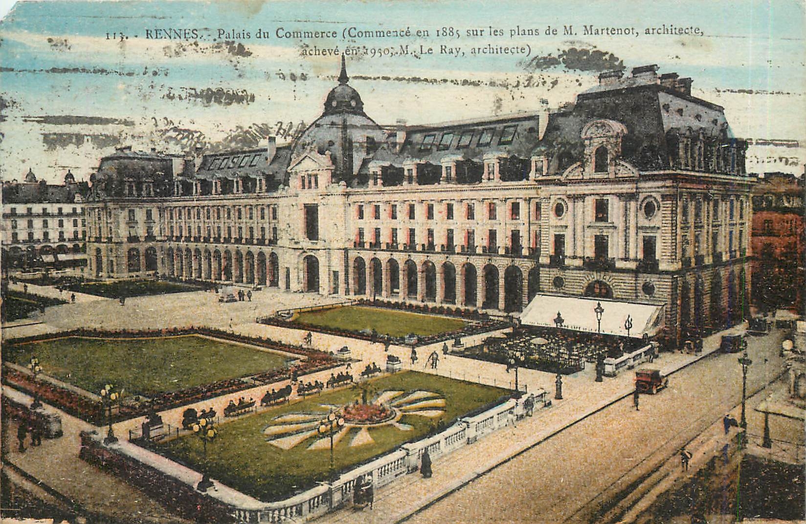 CPA Rennes Palais du Commerce 