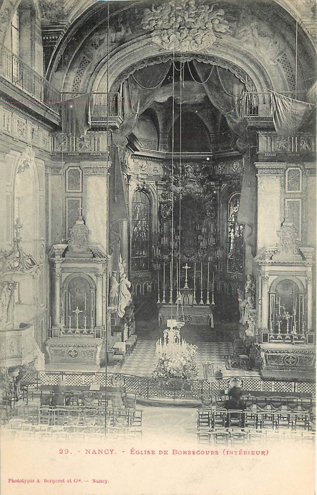 CPA Nancy Eglise de Bonsecours Interieur 