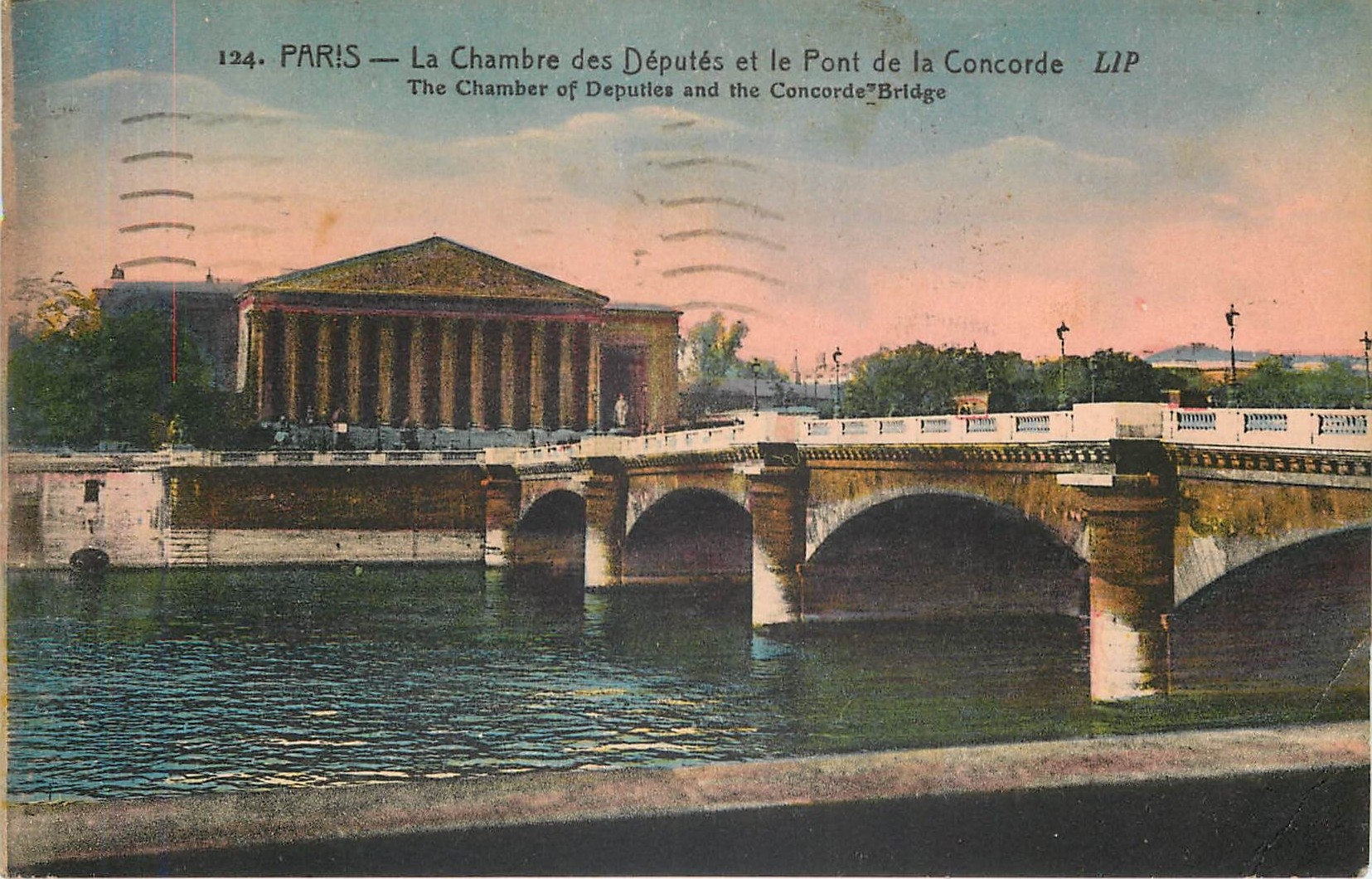 CPA Paris La Chambre des Deputes et le Pont de la Concorde