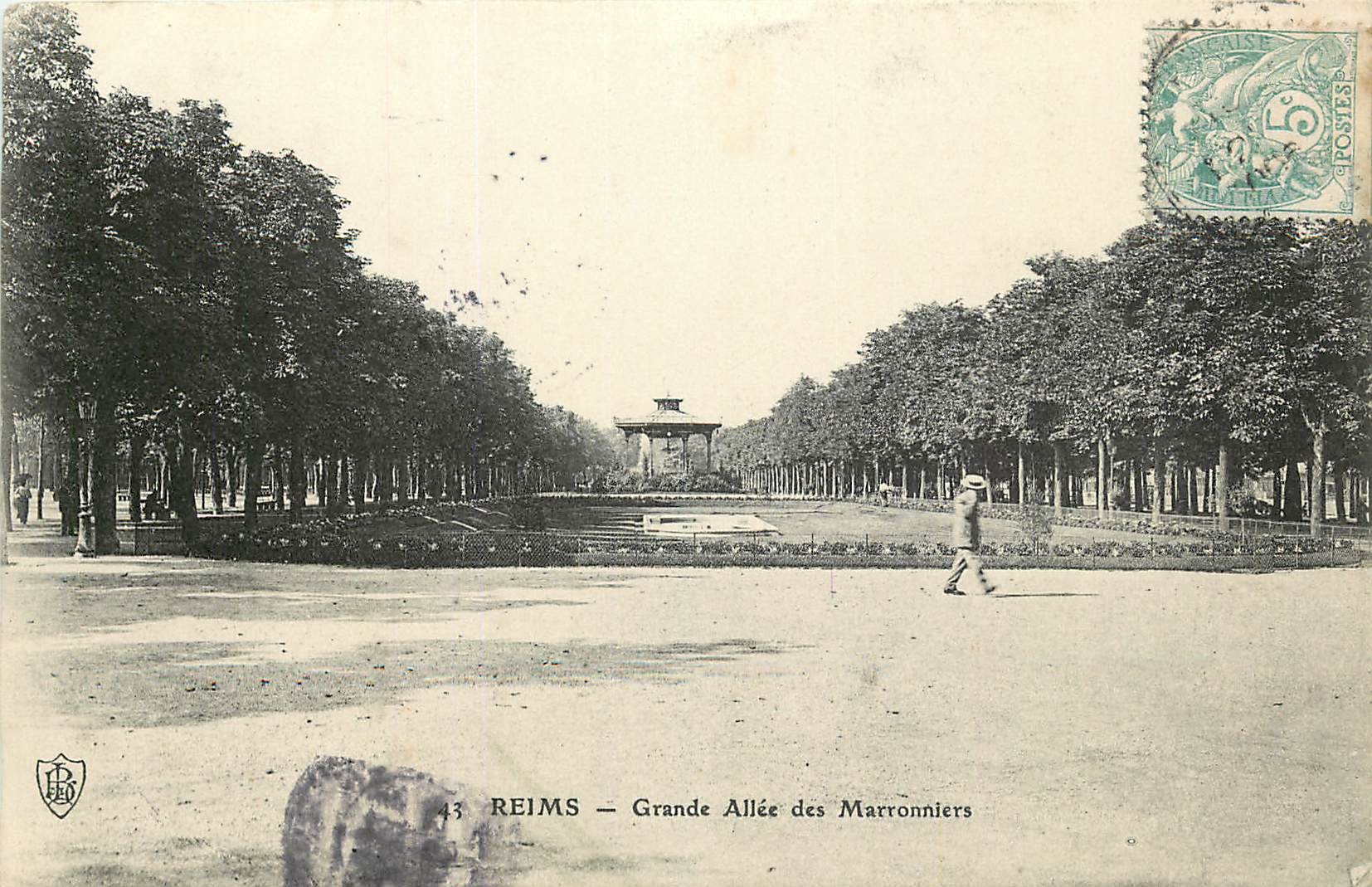 CPM Reims Grande Allee des Marronniers 