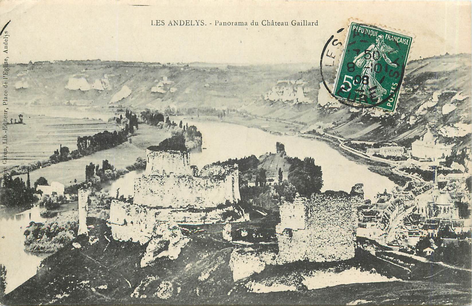 CPA Les Andelys Panorama du Chateau Gaillard 
