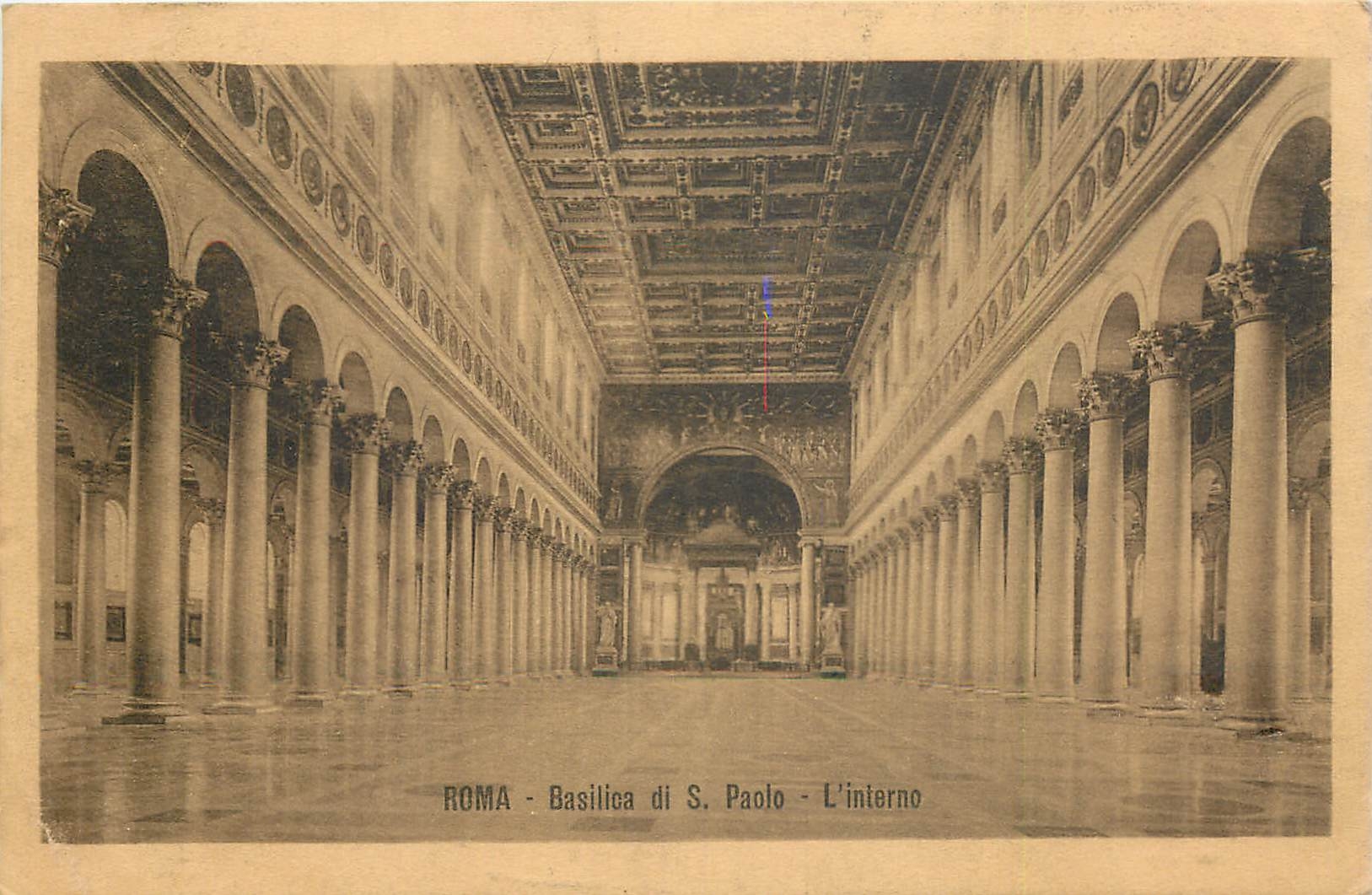 CPA Roma Basilica di S Paolo L'Interno 