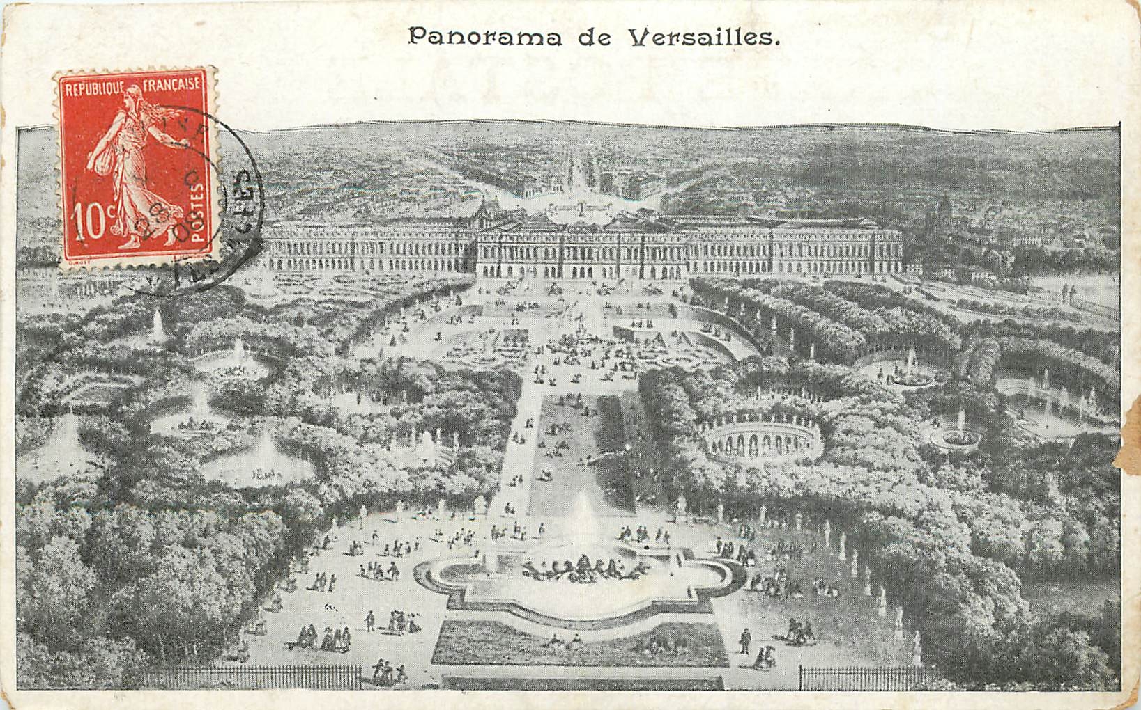 CPA Panorama de Versailles 