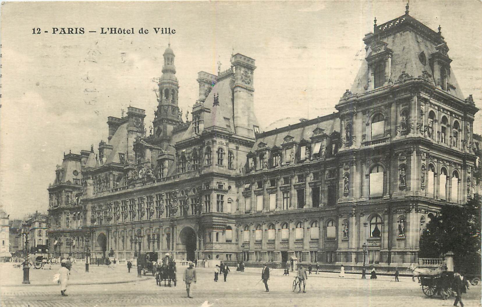 CPA Paris L'Hotel de Ville