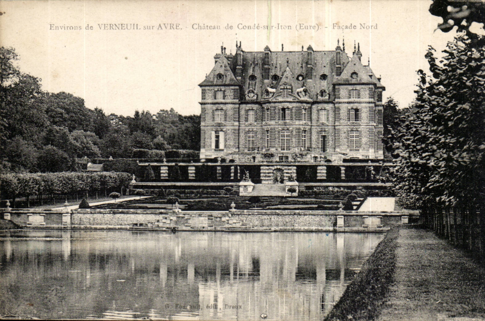 Surroundings of Verneuil on Avre - Castle of Cop on Iron - northern Frontage - CPA