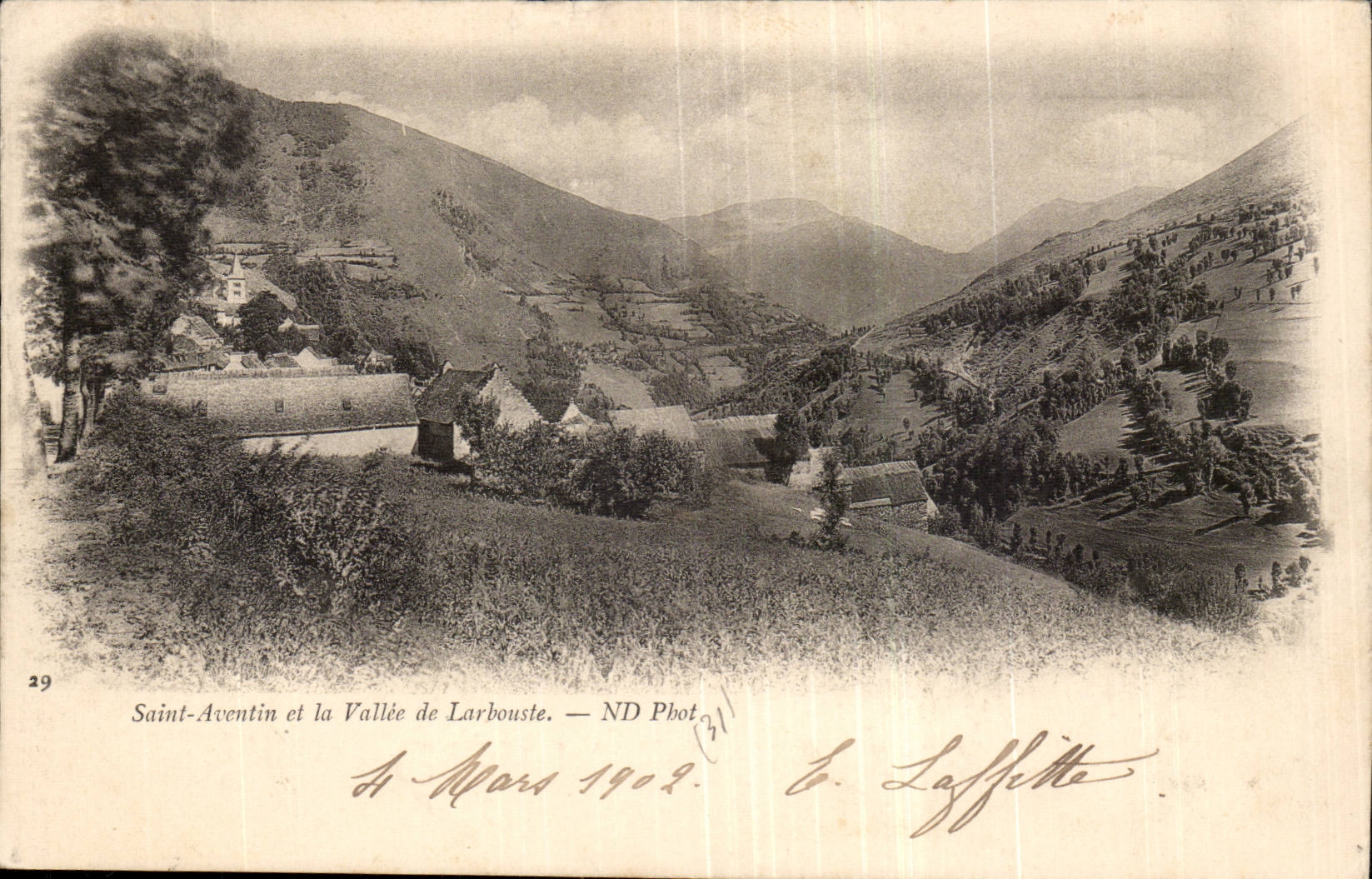 saint Aventin and the Valley of Larbouste - CPA