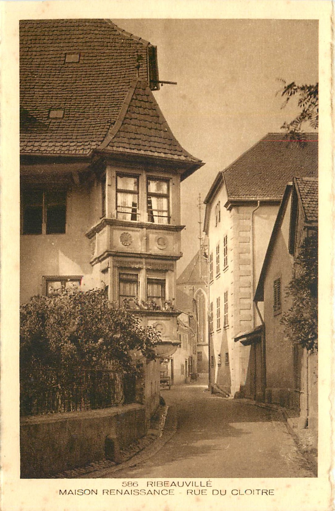 CPA Ribeauville Maison Renaissance Rue du Cloitre