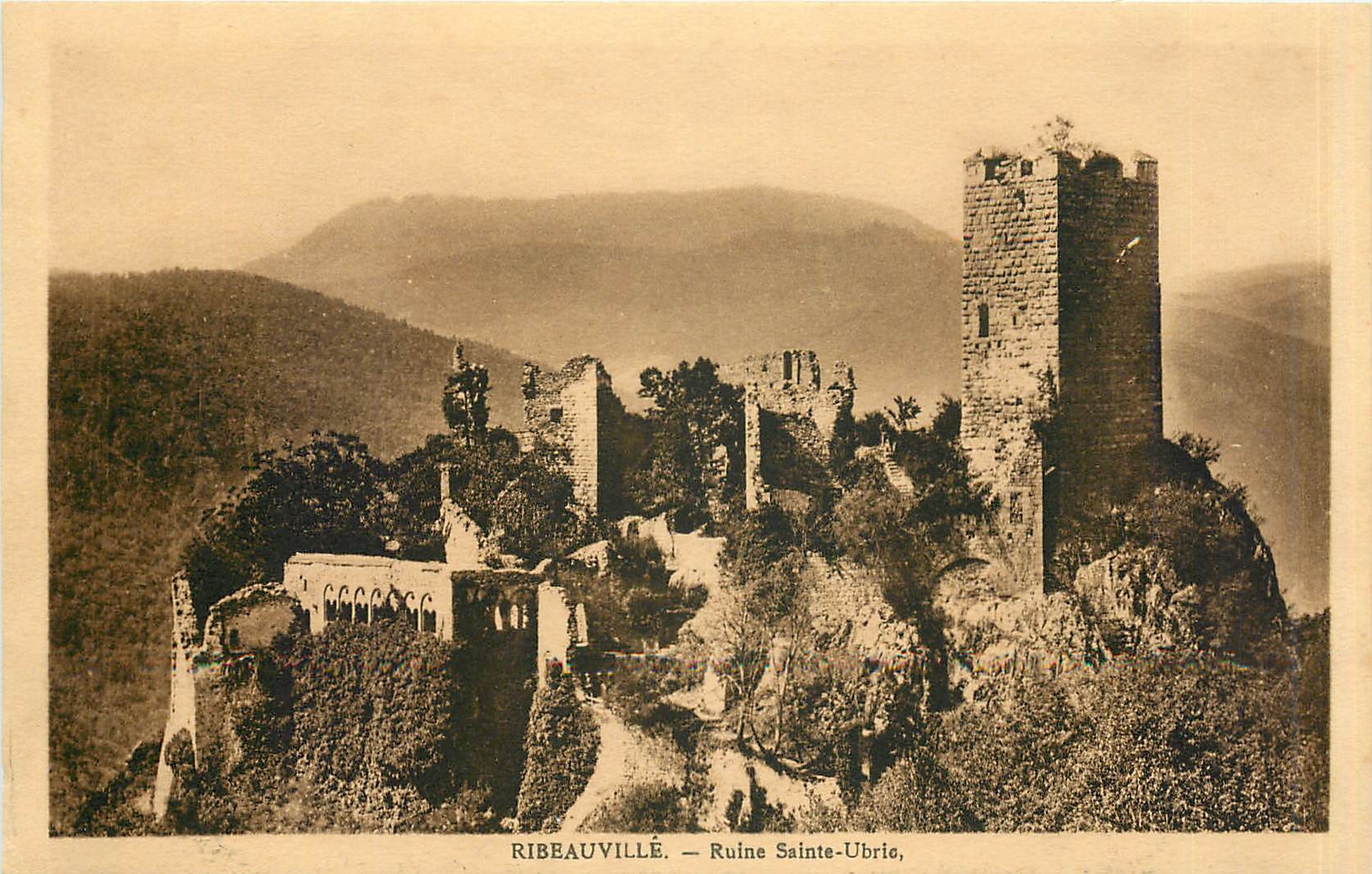 CPA Ribeauville Ruine Sainte Ubrie 