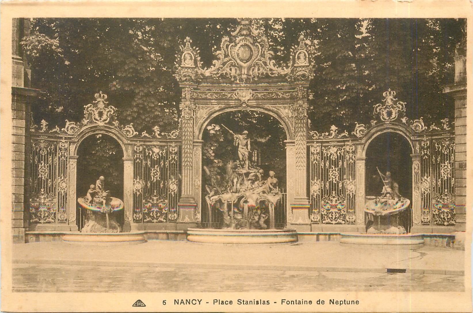 CPA Nancy Place Stanislas Fontaine de Neptune 