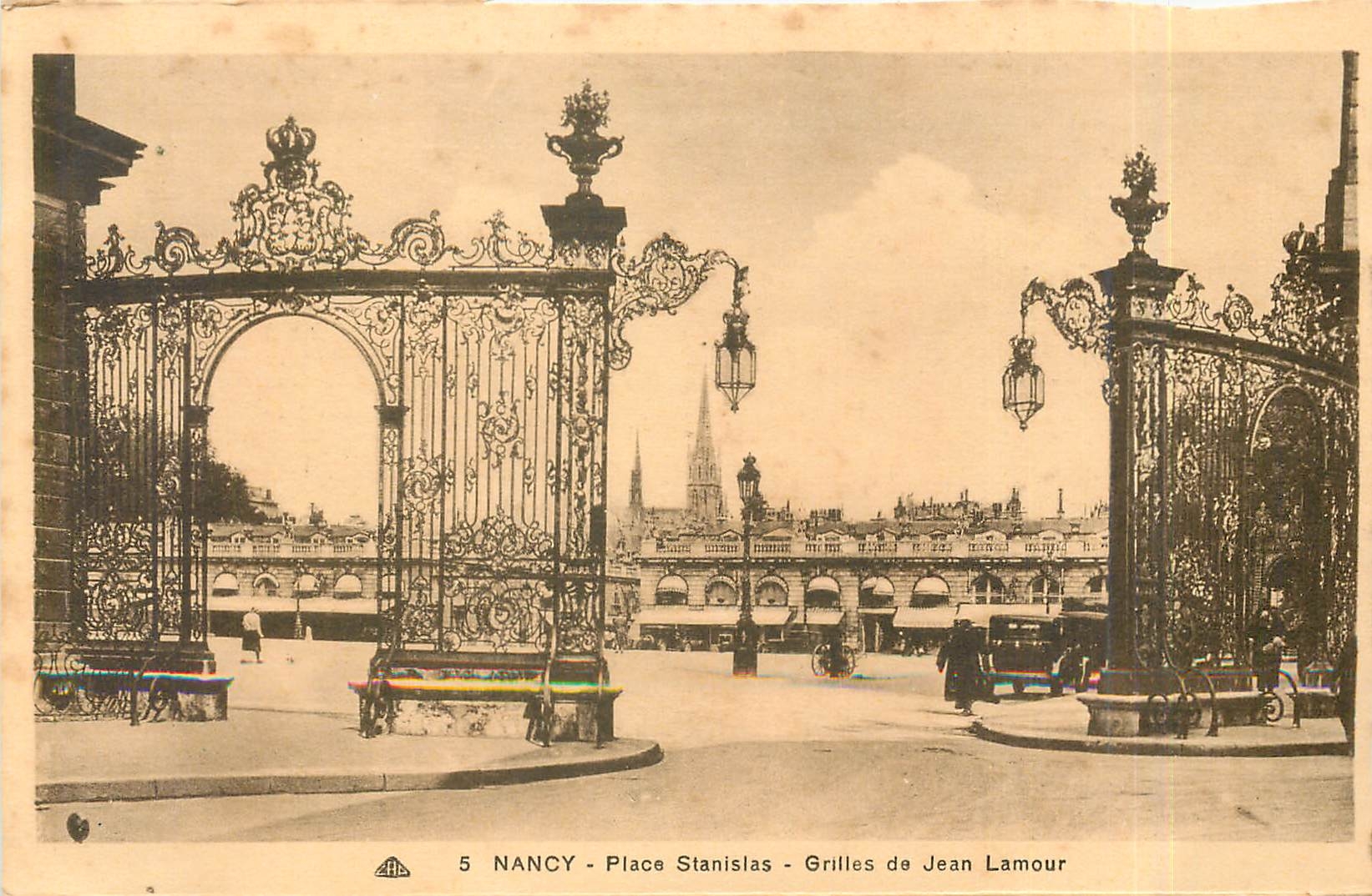 CPA Nancy Place Stanislas Grilles de Jean Lamour 