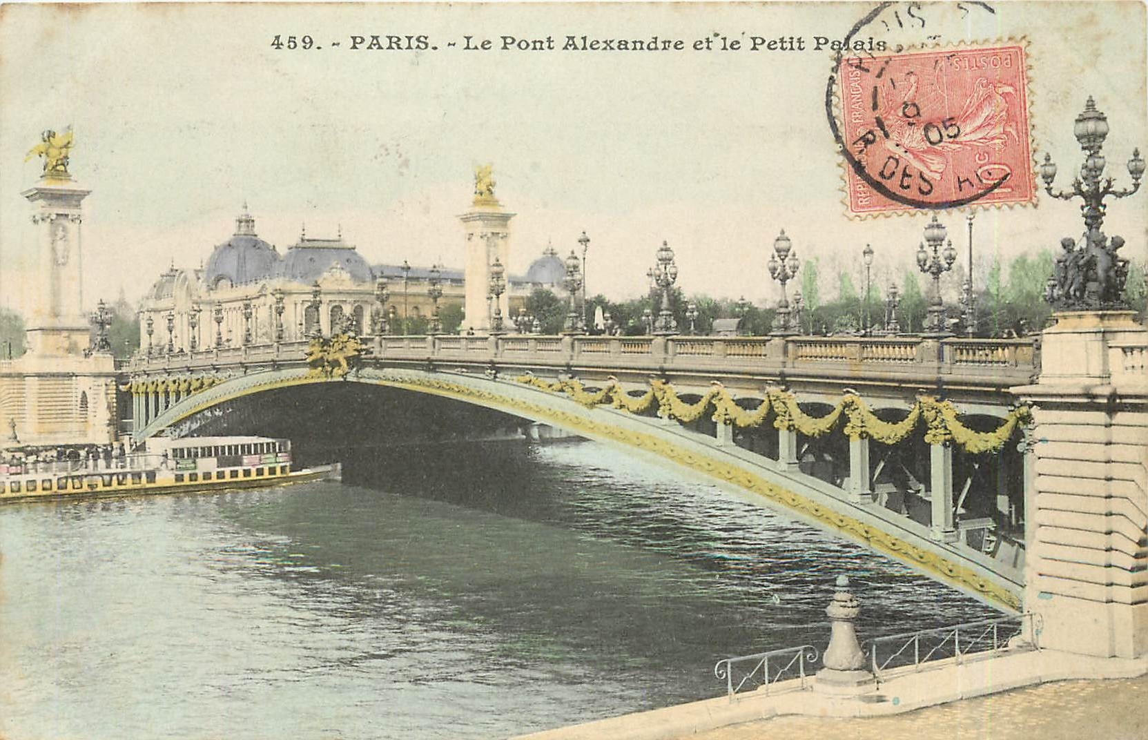 CPA Paris Le Pont Alexandre et le Petit Palais