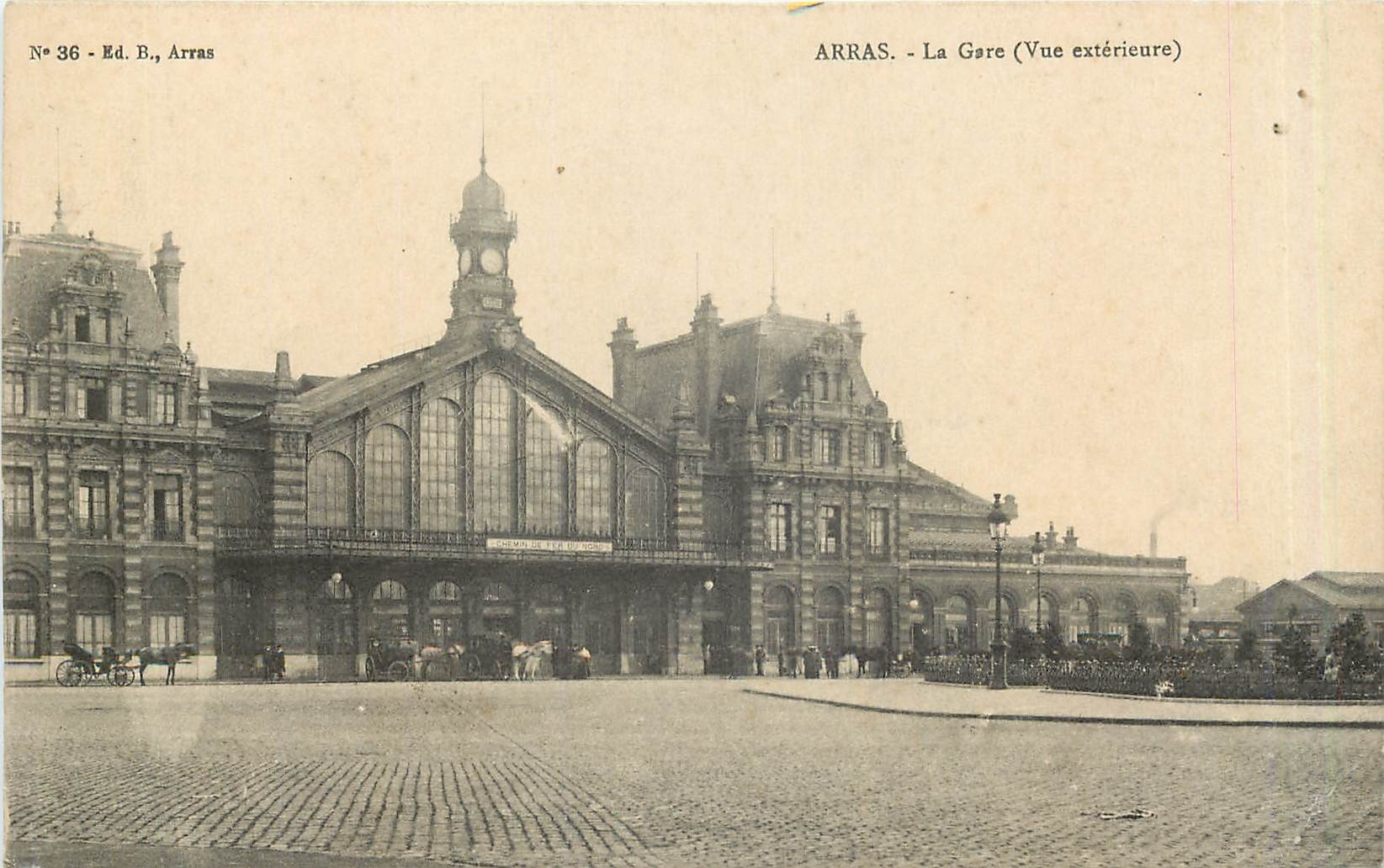CPA Arras La Gare Vue exterieure 