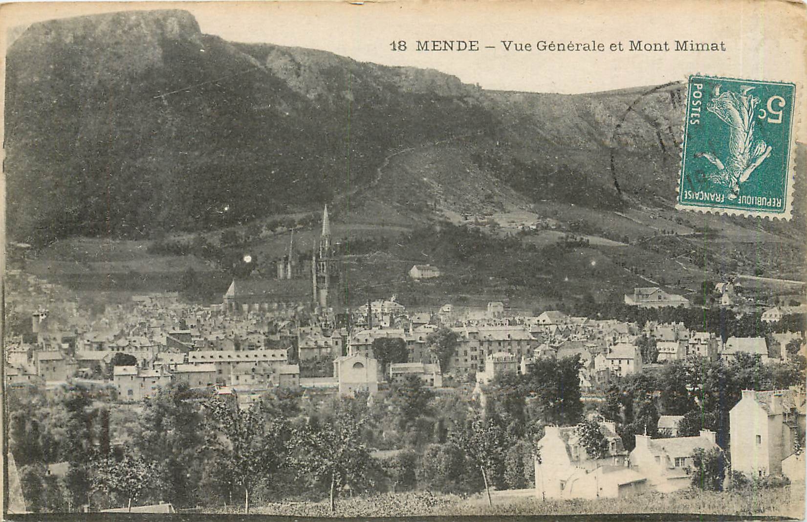 CPA Mende Vue Generale et Mont Mimat 