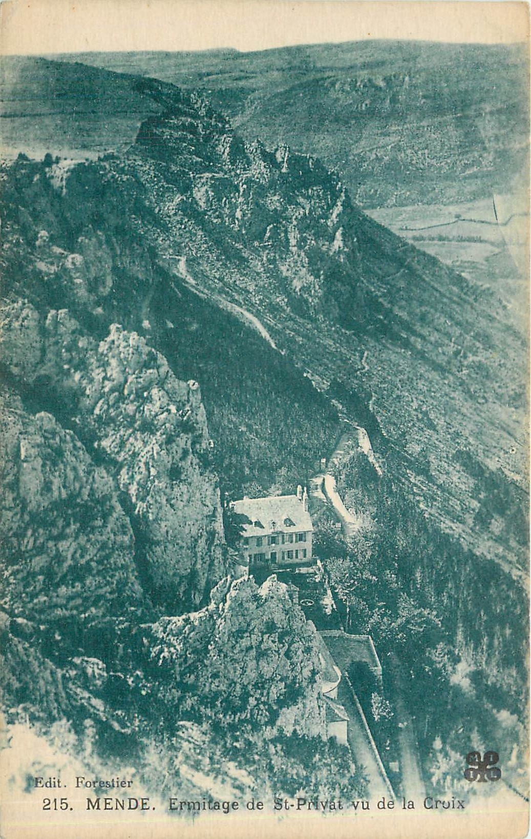 CPA Mende Ermitage de St Privat vu de la Croix