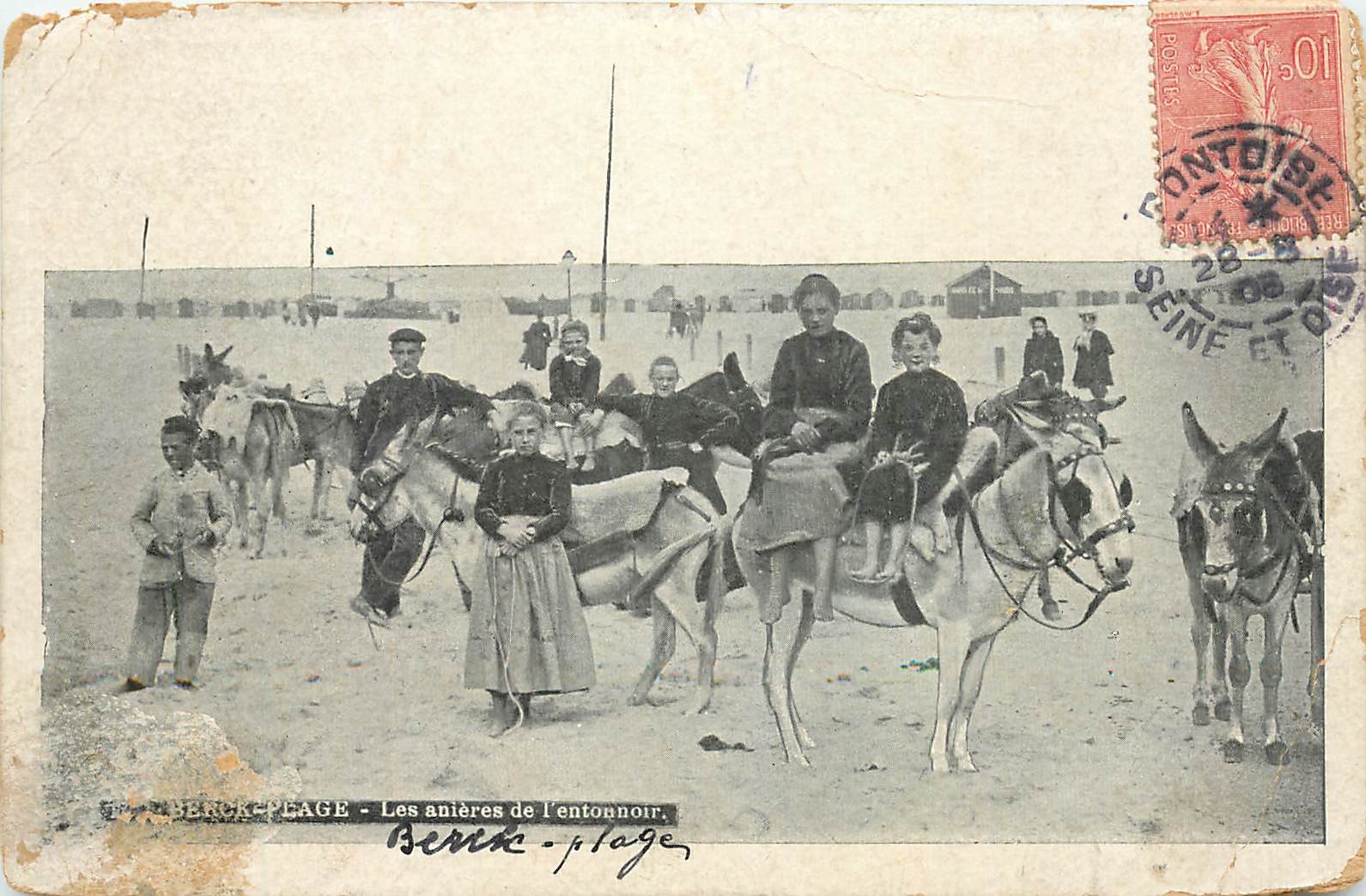 CPA Berck Plage Les anieres de l'entonnoir