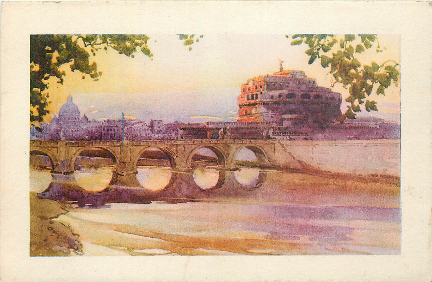 CPA Roma S Pietro Castel S Angelo e il Tevere