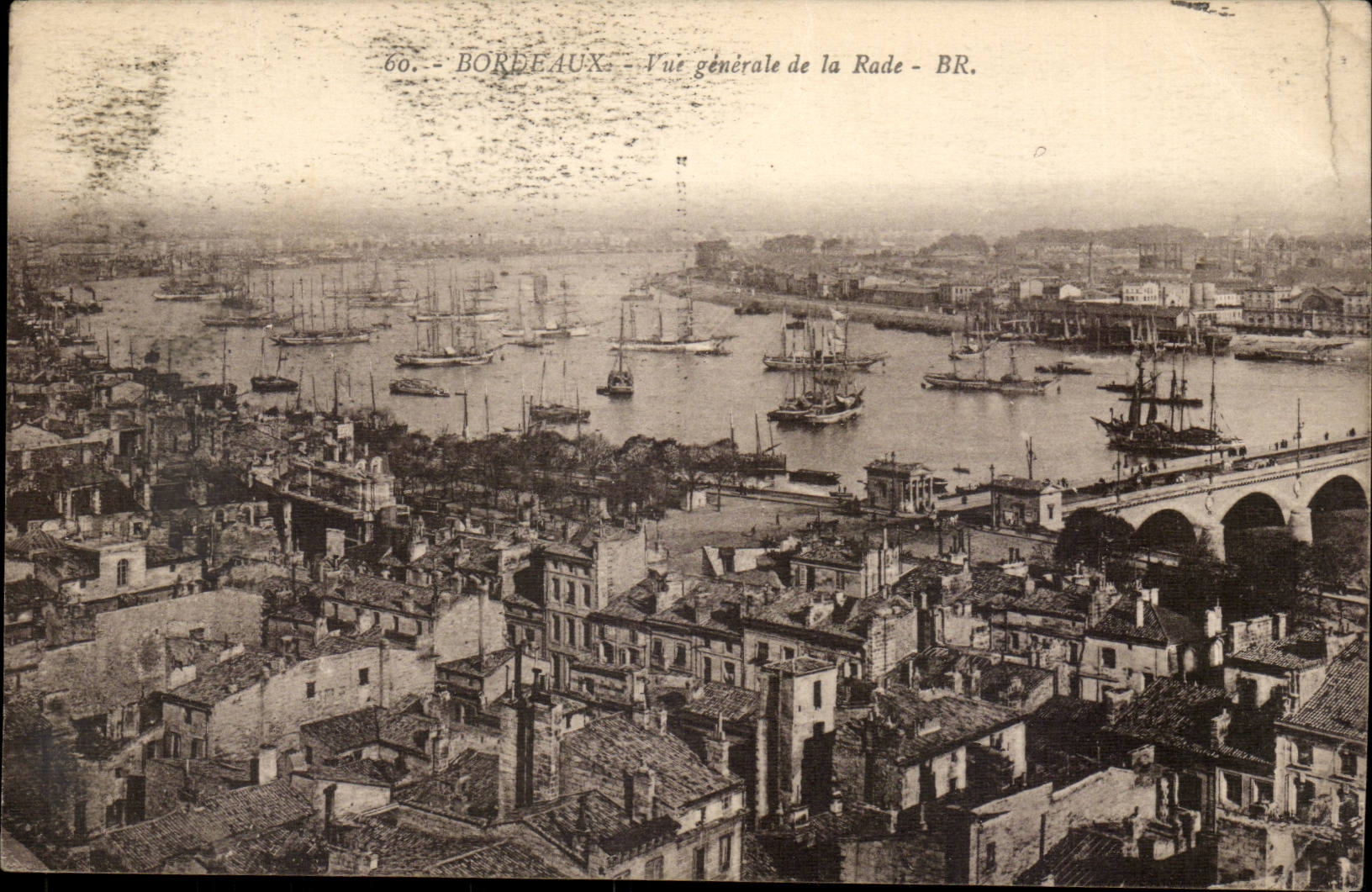 Bordeaux CPA View of the roads (baetaux)