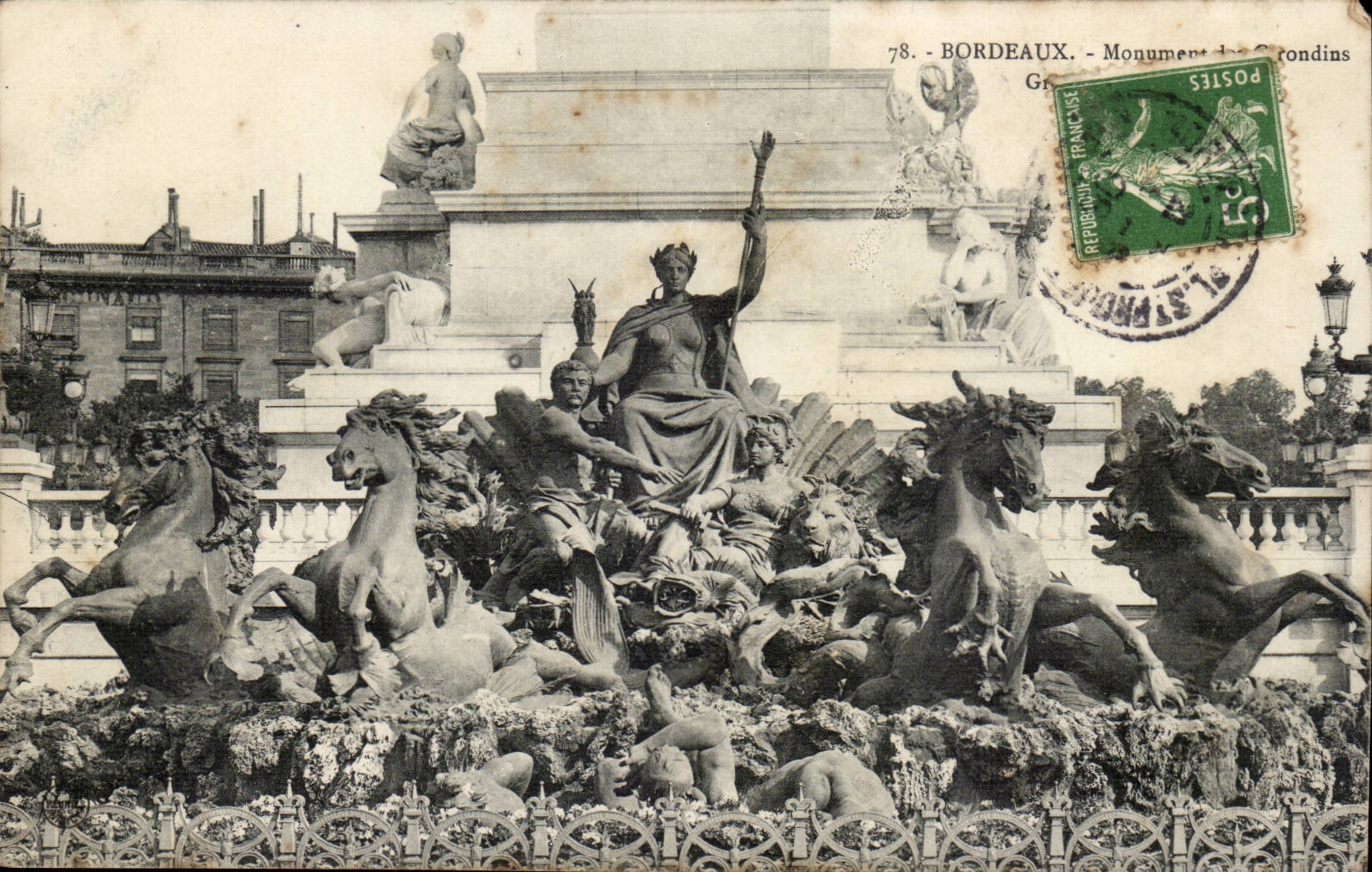 Bordeaux CPA Monument of the Of Gironde ones