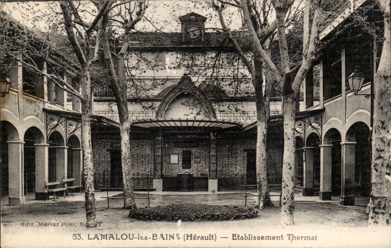 Lamalou les Bains CPA Hydropathic establishment