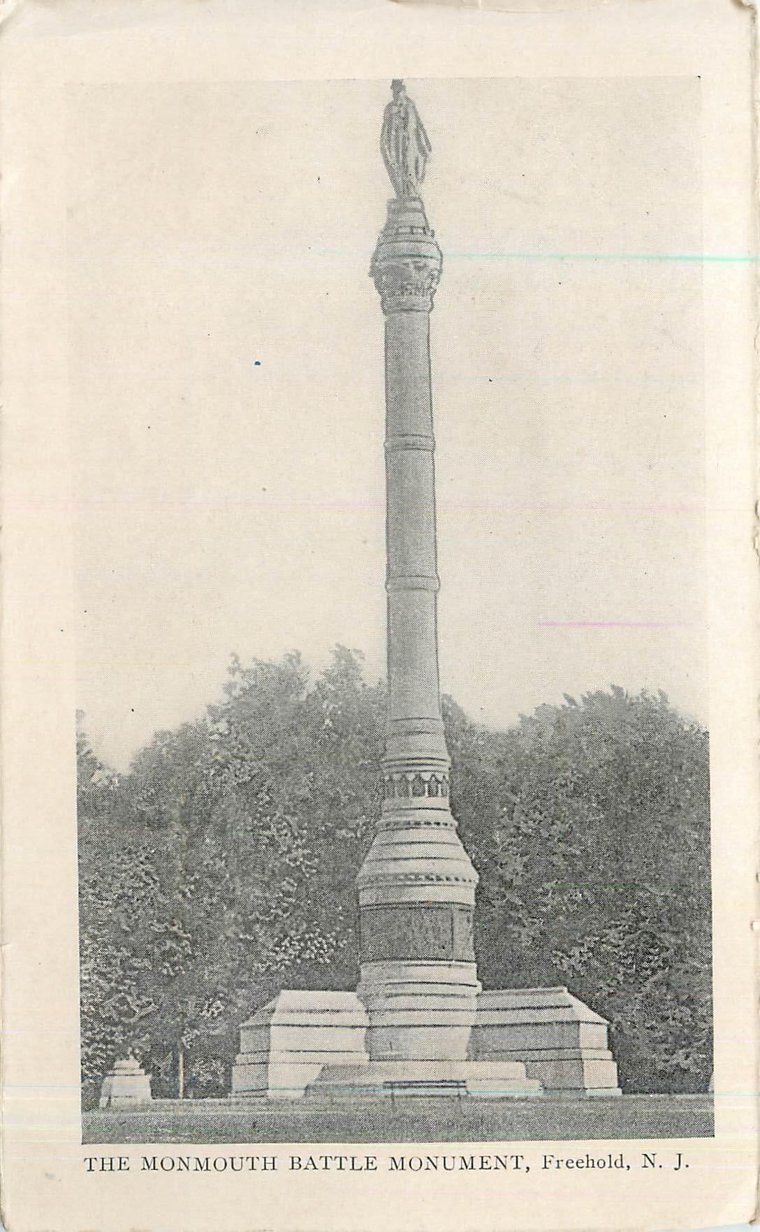 CPA The Monmouth Battle Monument Freehold 