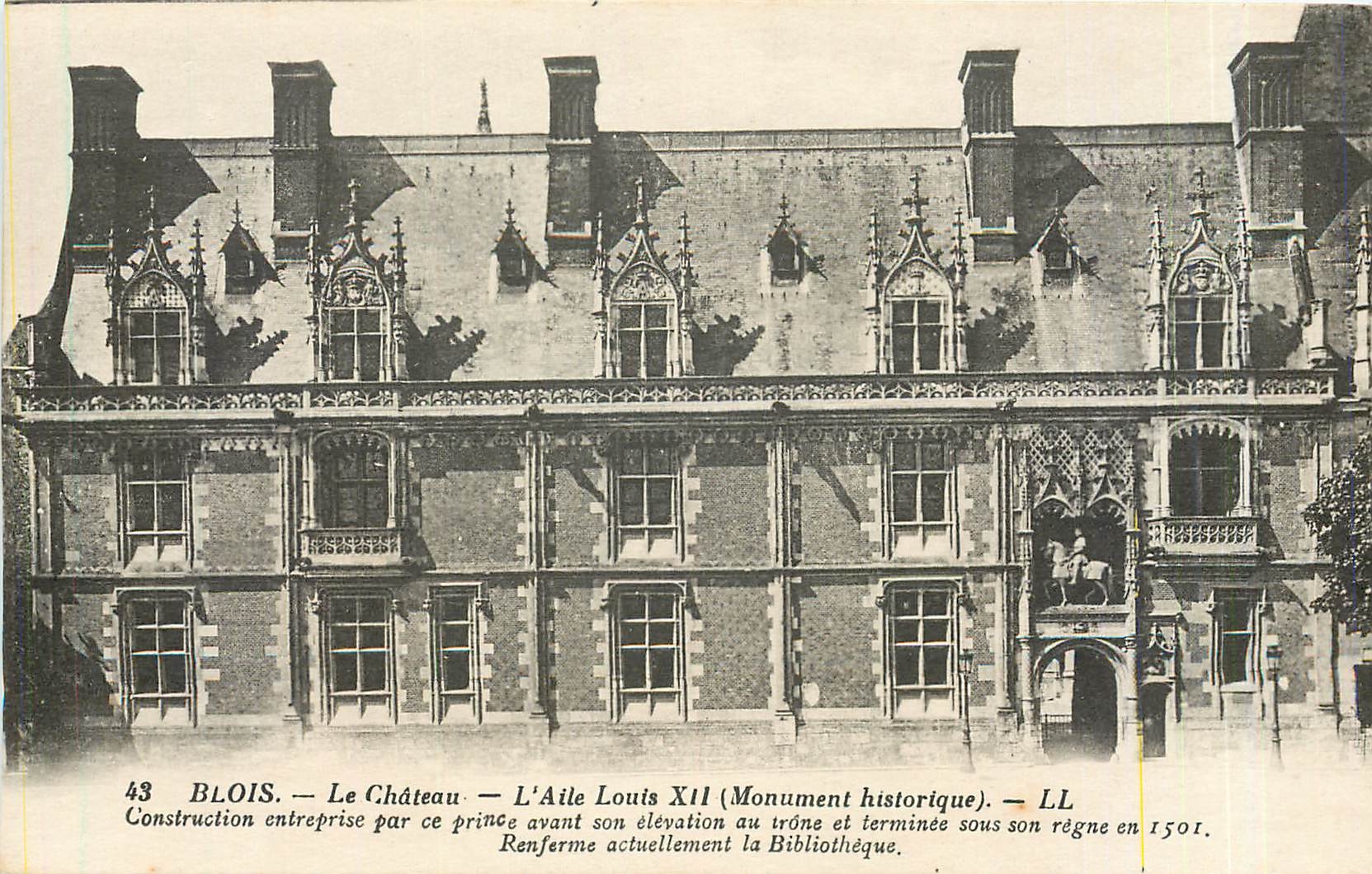 CPA Blois Le Chateau L'Aile Louis XII Monument historique