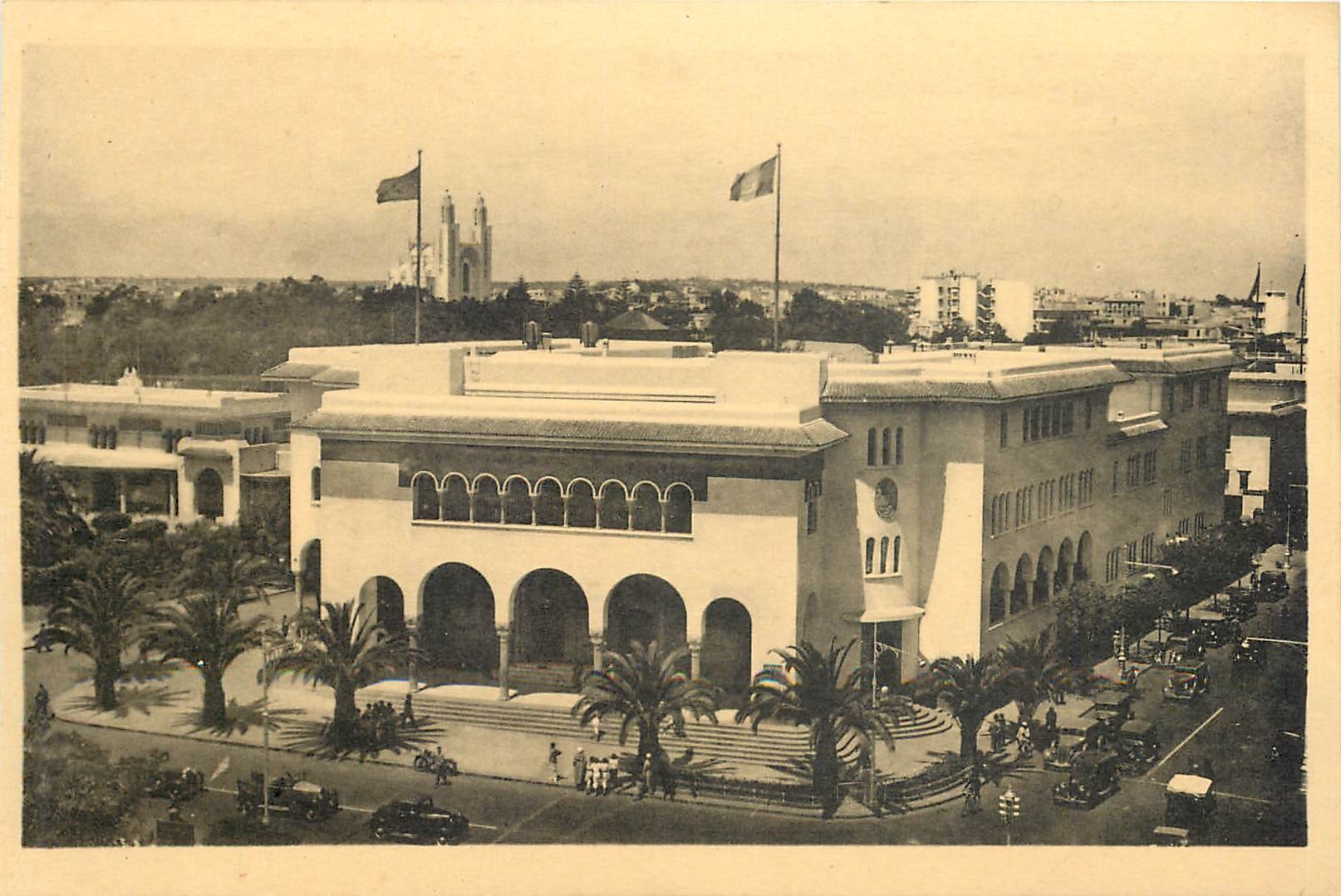 CPA Casablanca La Poste et les Colis Postaux
